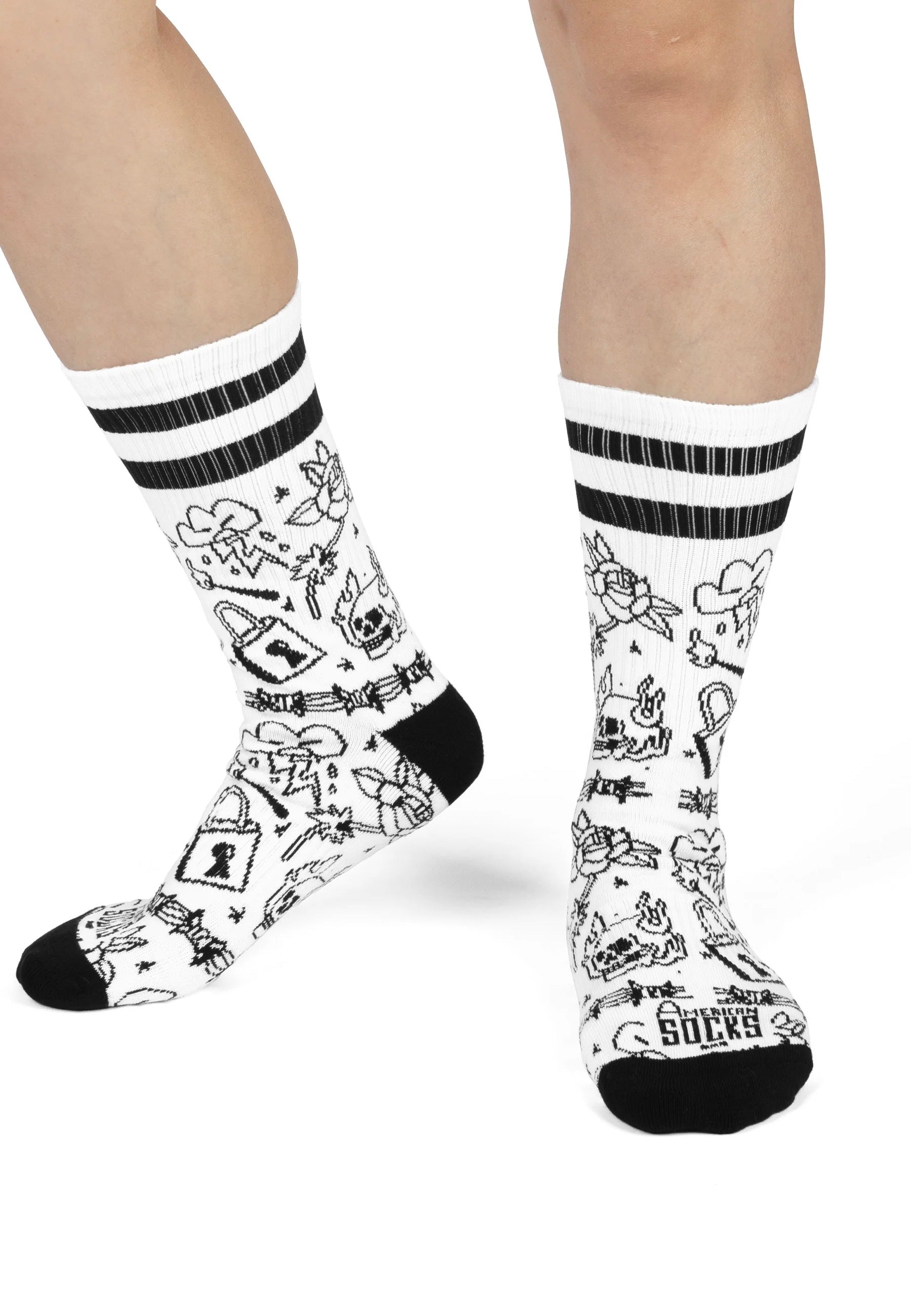American Socks - Burning Rage Mid High - Socks | Neutral-Image