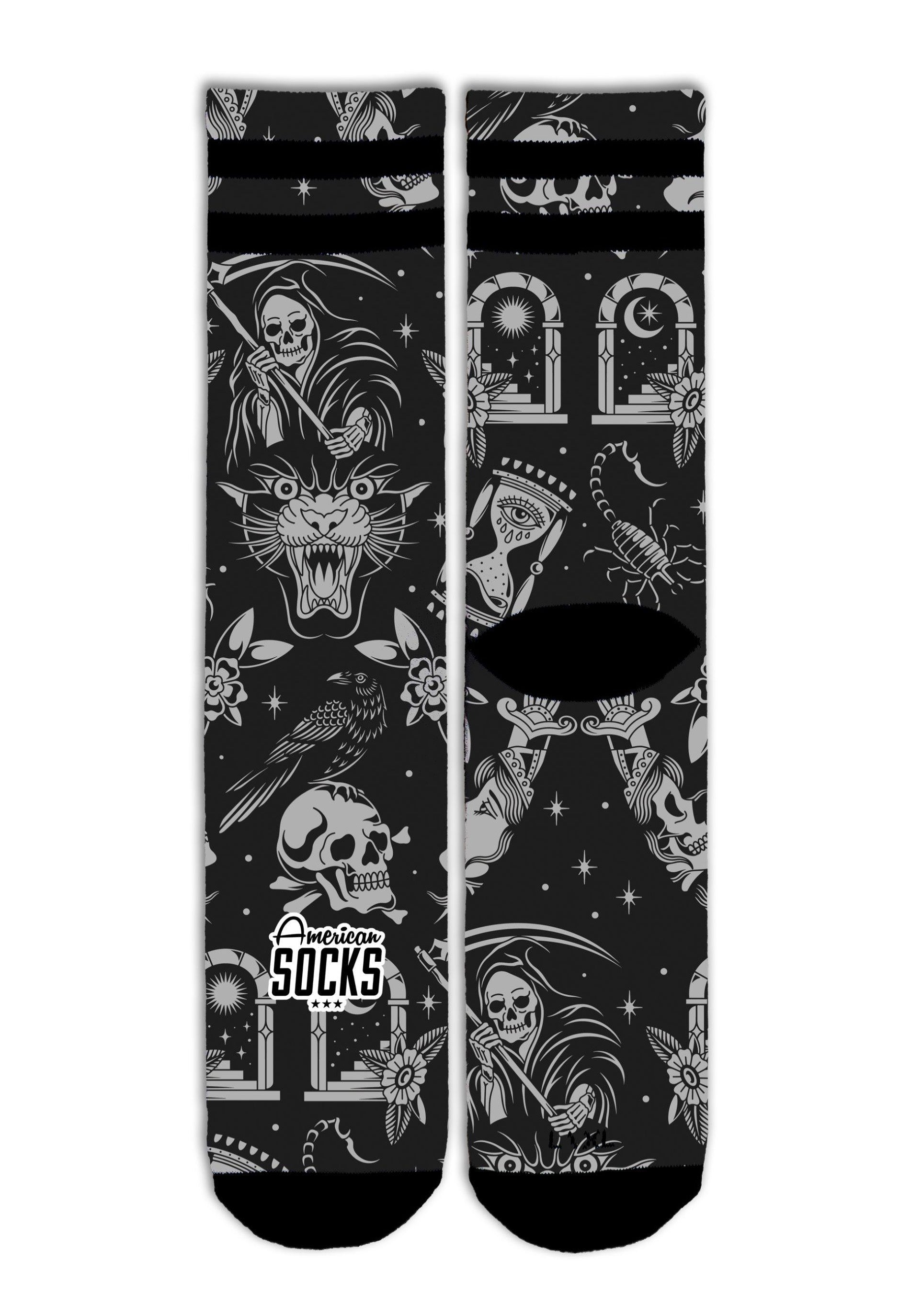 American Socks - Time To Die Mid High - Socks | Neutral-Image