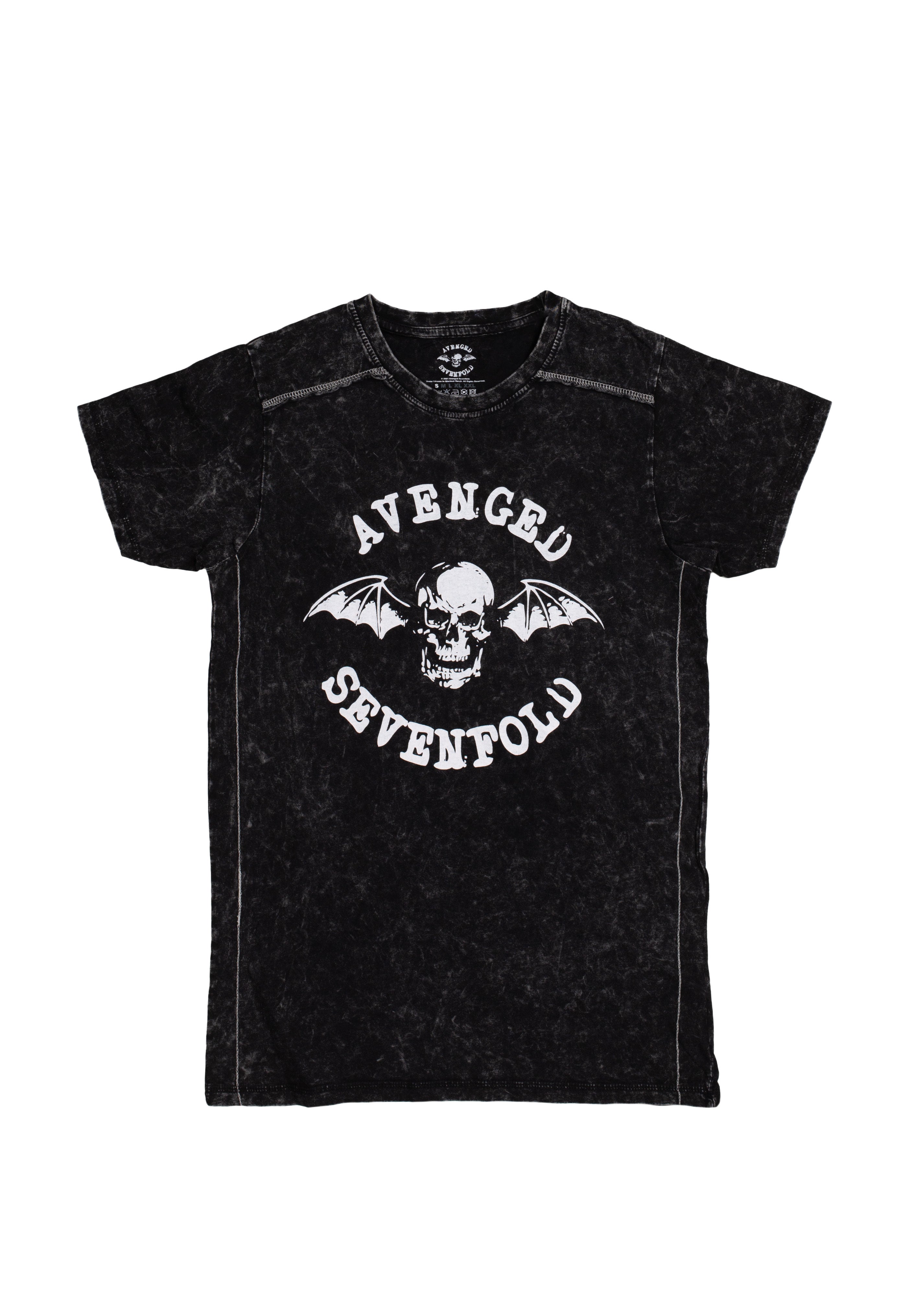 Avenged Sevenfold - Logo Snow Wash - T-Shirt