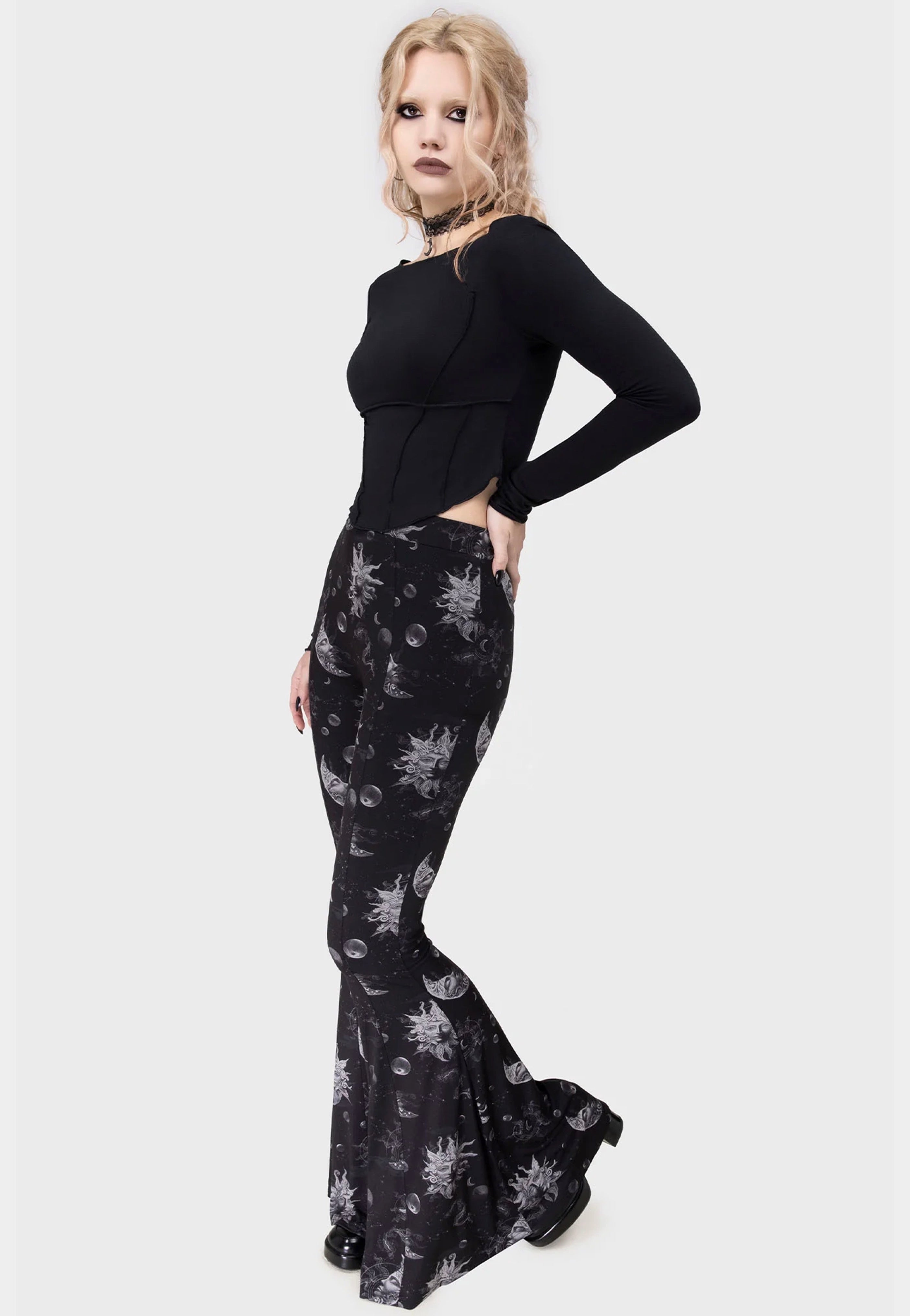 Killstar - Azurement Flare - Pants | Women-Image