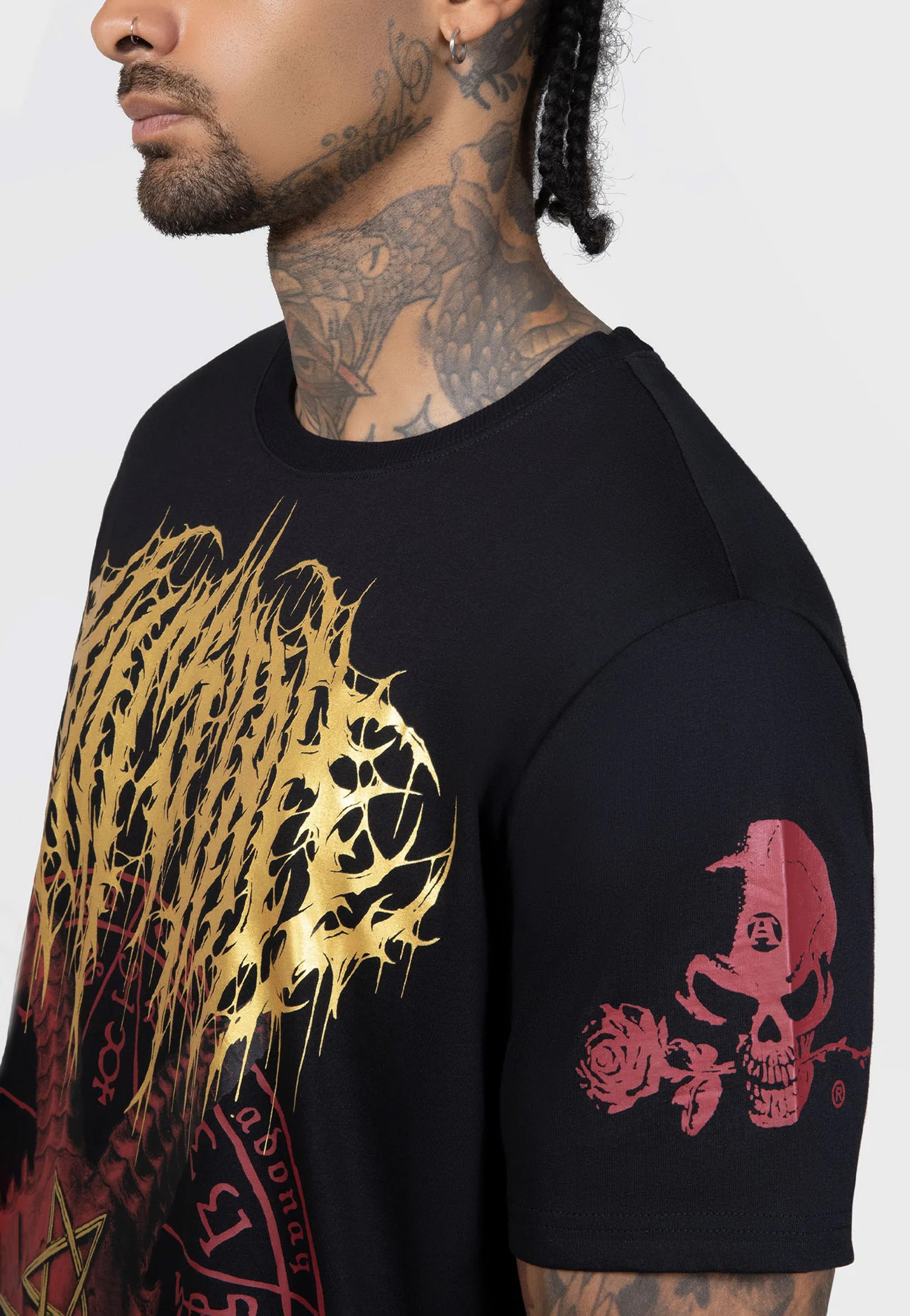 Killstar x Alchemy England - Baphomet Zisurrû Black - T-Shirt | Men-Image