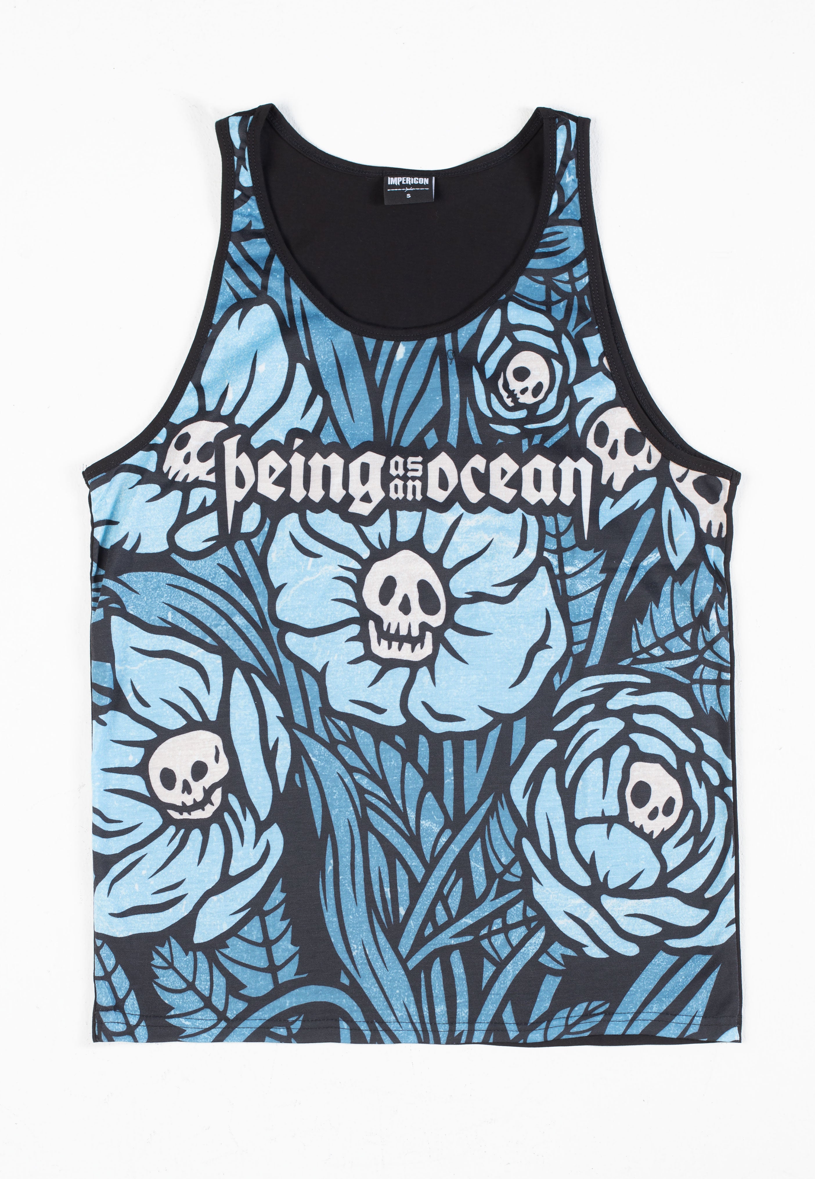 Being As An Ocean - Skull Flowers Allover - Tank | Neutral-Image