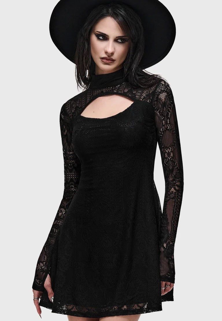 Killstar Bella's Curse Mini Black Vestido