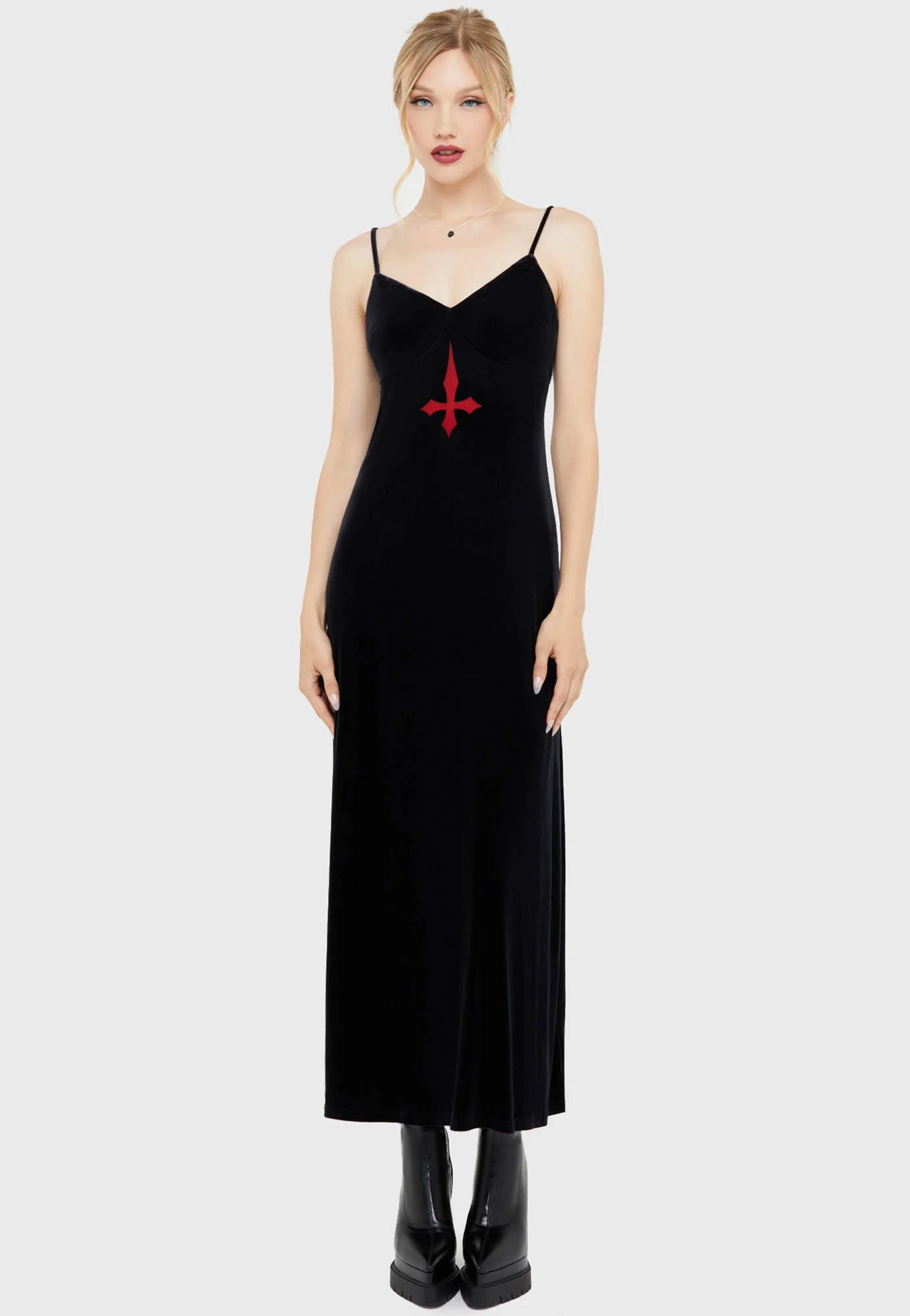 Killstar - Beneath The Sky Slip Black - Dress | Women-Image