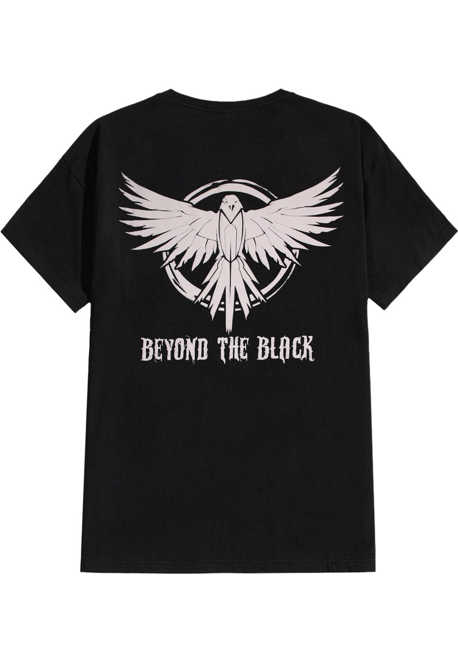 Beyond The Black - White Raven Puffprint - T-Shirt | Neutral-Image