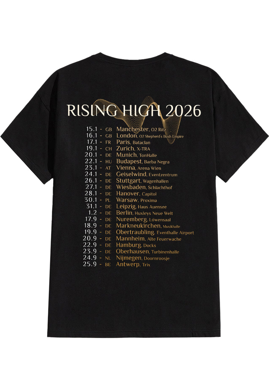 Beyond The Black New Rising High Tour 2026 T-Shirt