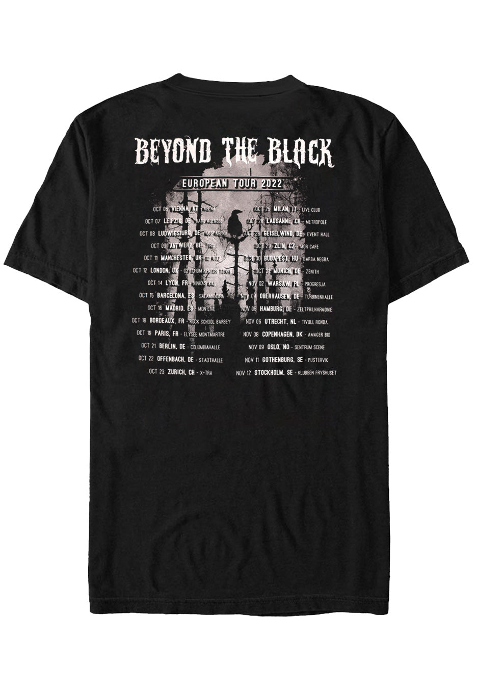 Beyond The Black - Tourshirt 2022 - T-Shirt | Neutral-Image