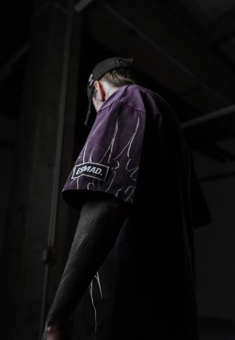 Stay Cold Apparel - Black Razor (Purple Bleached) - T-Shirt | Neutral-Image