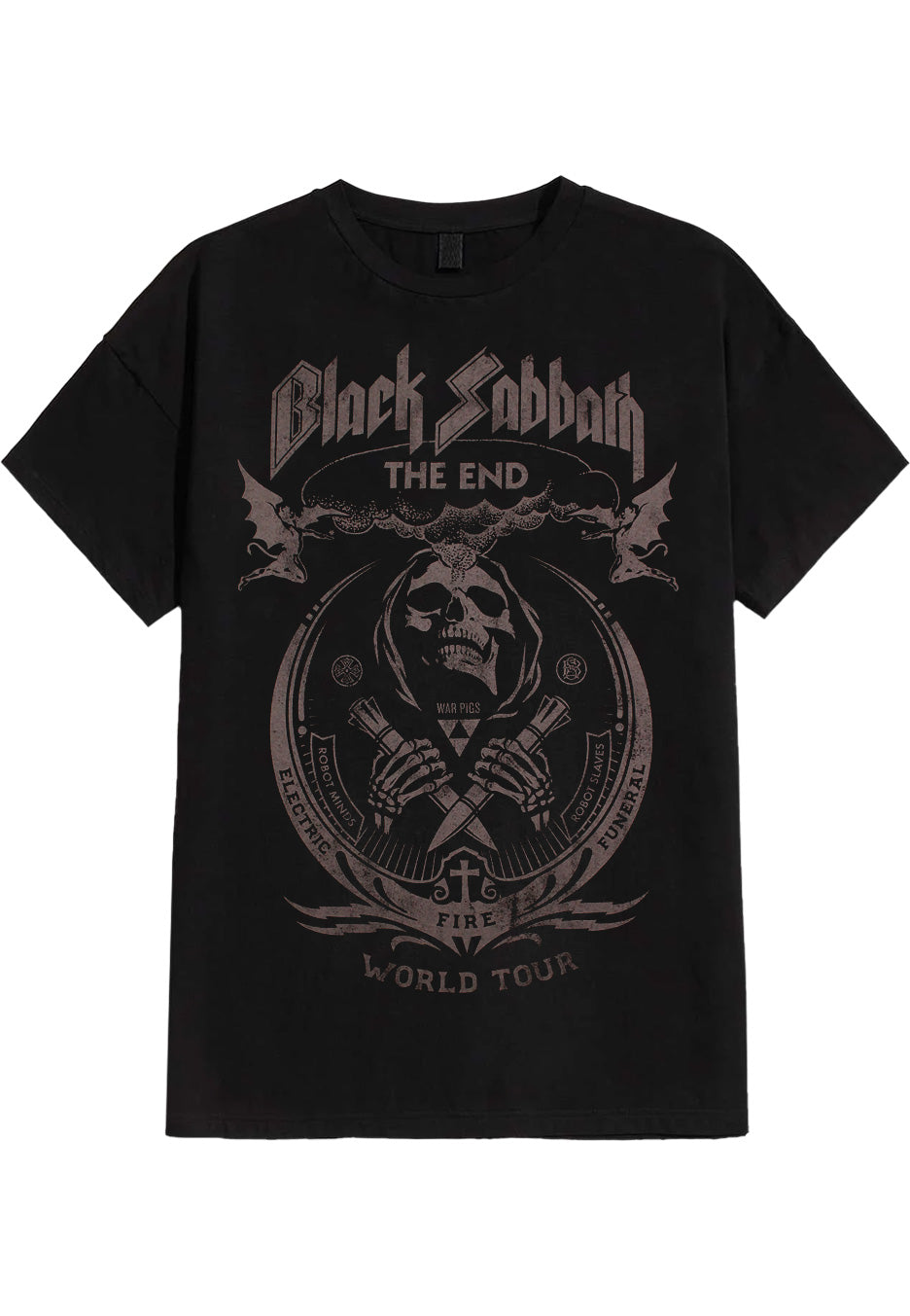 Black Sabbath - The End Mushroom Cloud - T-Shirt | Neutral-Image