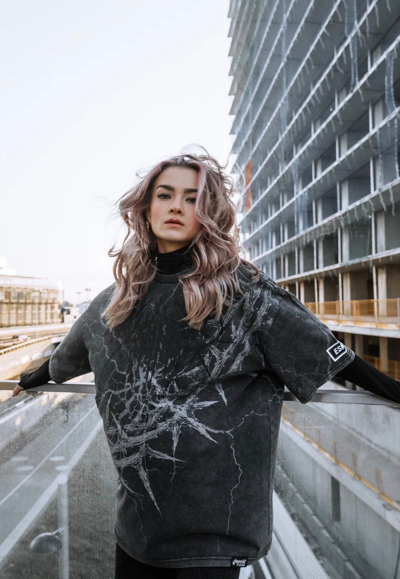 Stay Cold Apparel - Blackthorn Oversized Acid Washed Black - T-Shirt | Neutral-Image