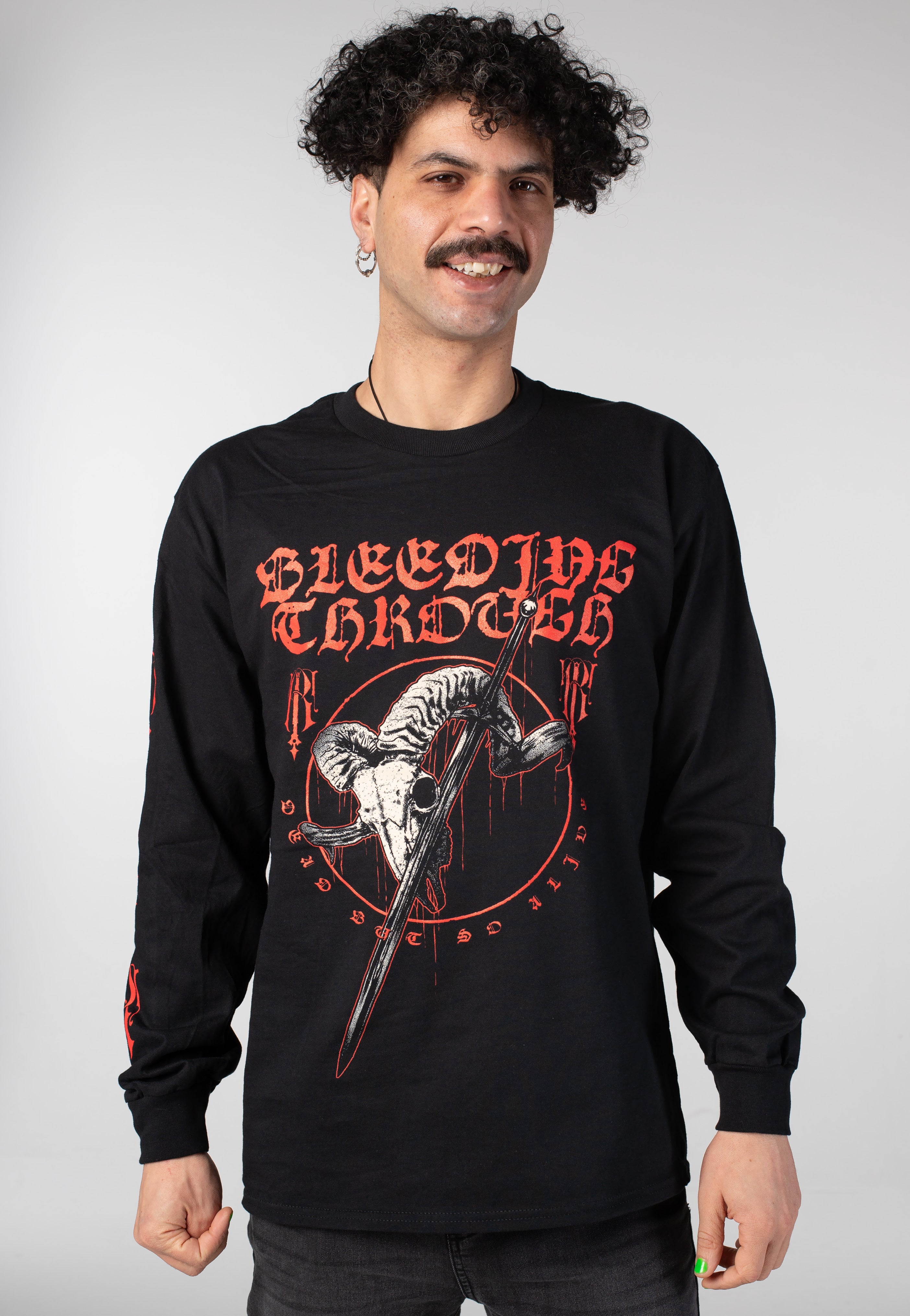 Bleeding Through - Ram Skull - Longsleeve | Men-Image