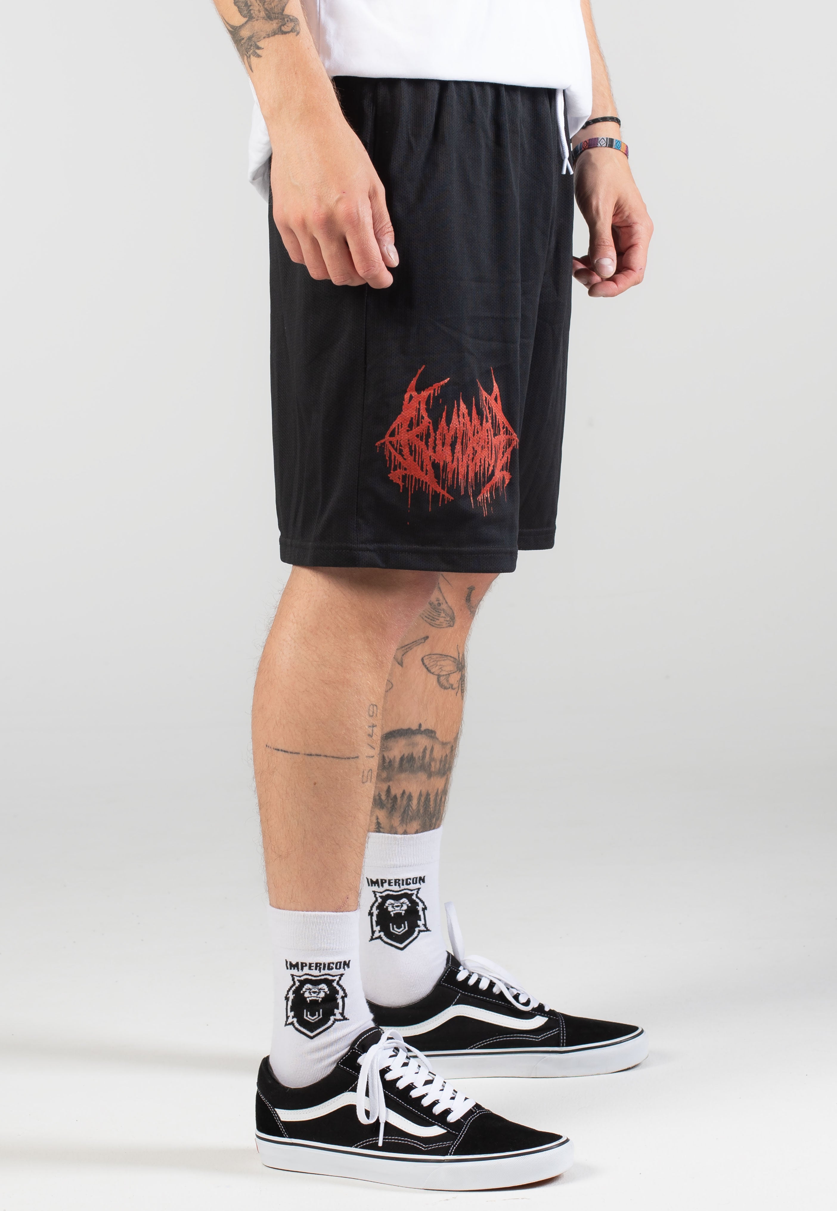Bloodbath - Red Bloodbath Logo - Shorts | Men-Image