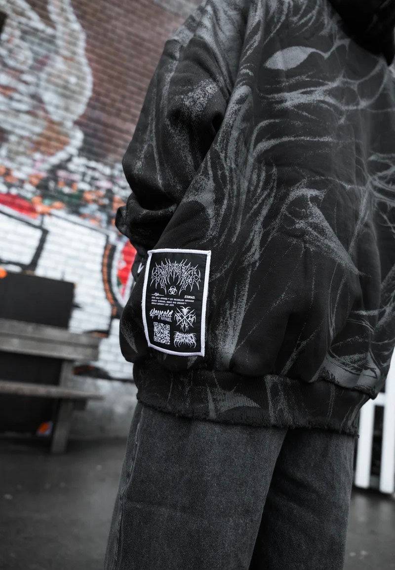 Stay Cold Apparel - Bloodmoon Heavy Oversized Black - Hoodie | Neutral-Image