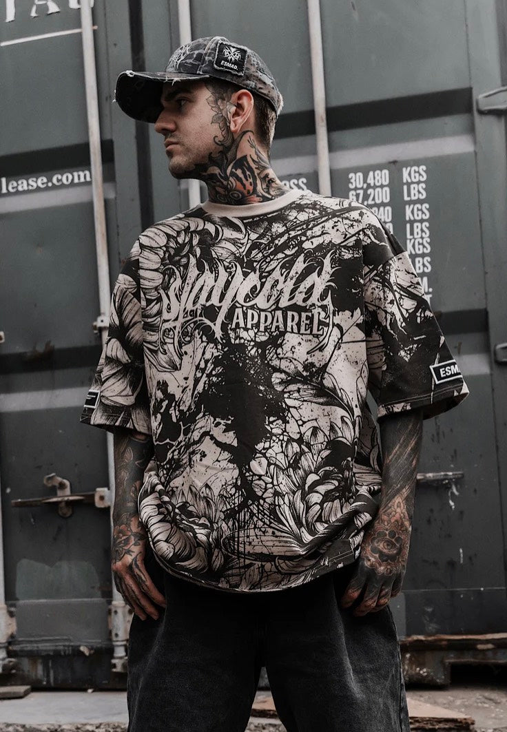 Stay Cold Apparel - Bloomwound Oversized - T-Shirt | Neutral-Image