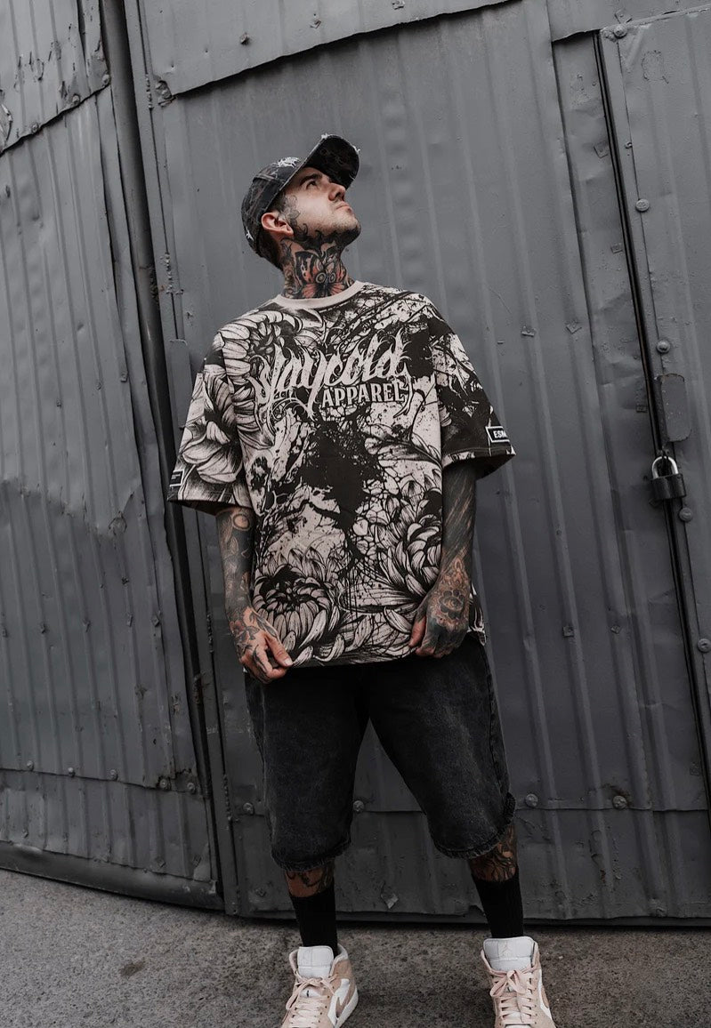 Stay Cold Apparel - Bloomwound Oversized - T-Shirt | Neutral-Image