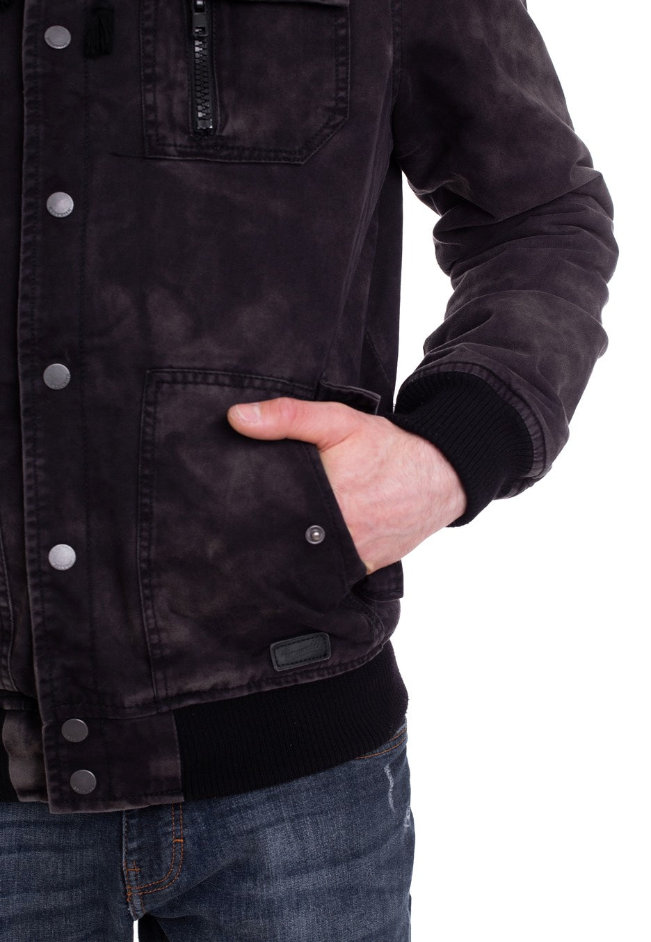 Brandit - Dayton Black Washed - Jacket | Men-Image