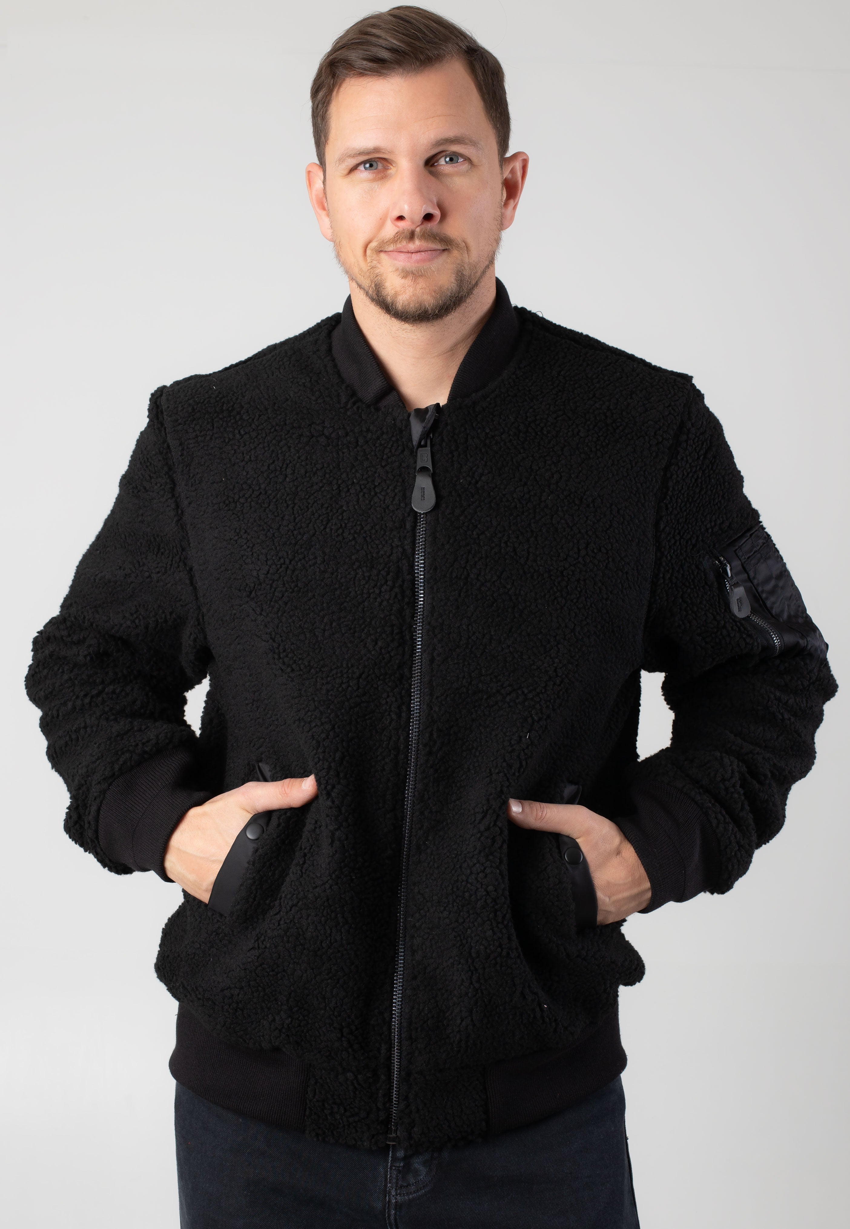 Brandit - MA1 Sherpa Black - Jacket | Men-Image