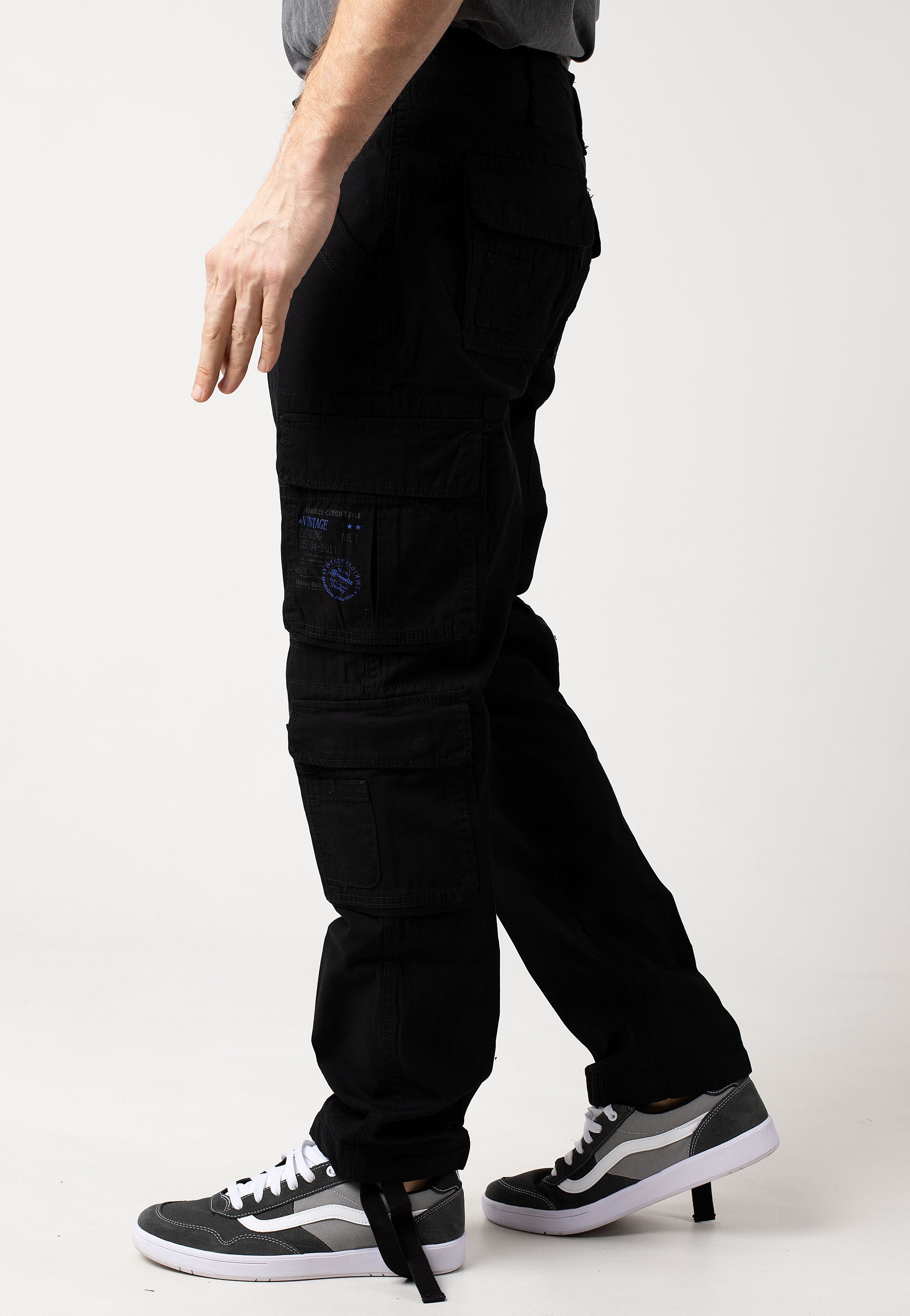 Brandit - Pure Slim Fit Black - Pants | Men-Image
