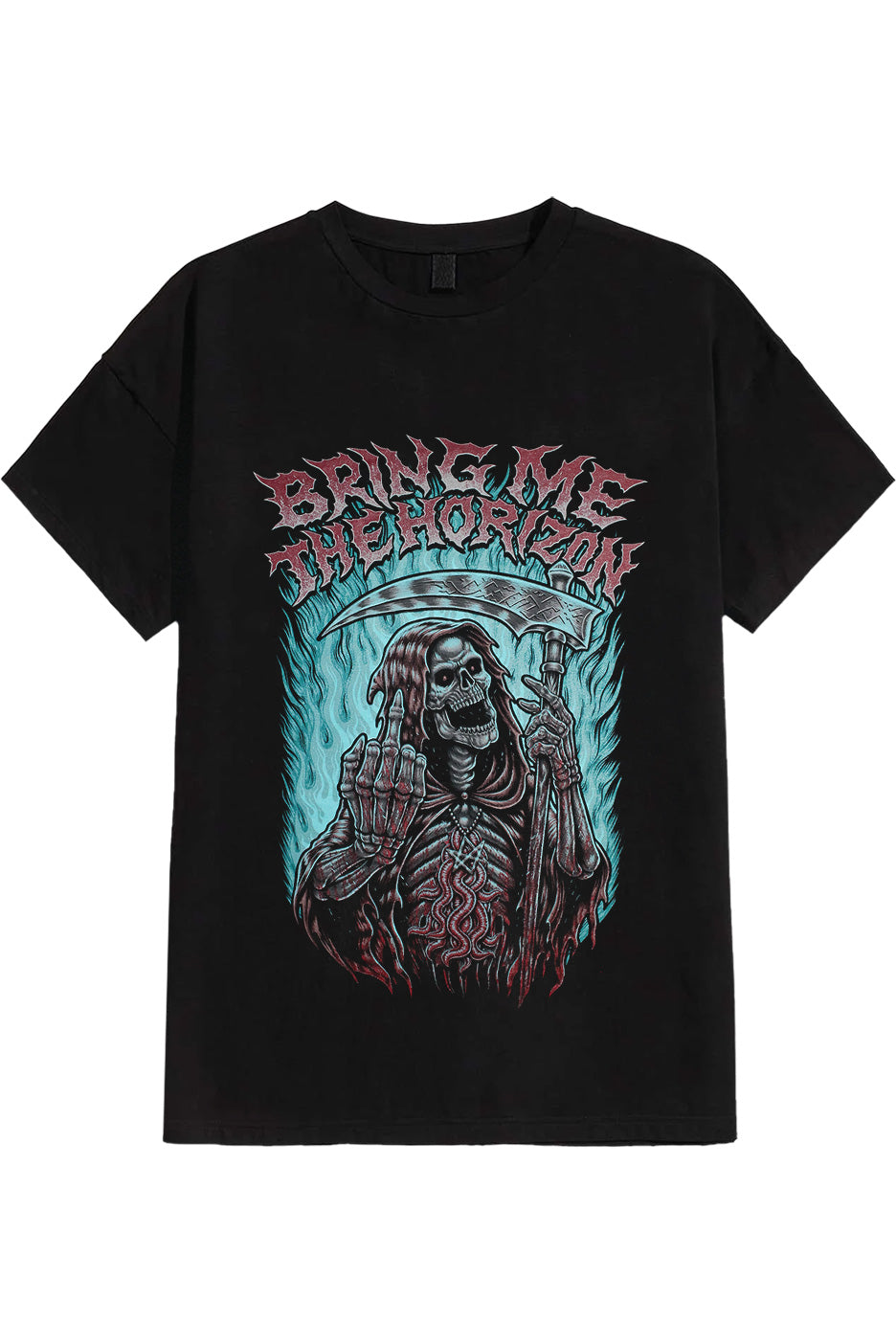 Bring Me The Horizon Middle Finger Reaper Camiseta