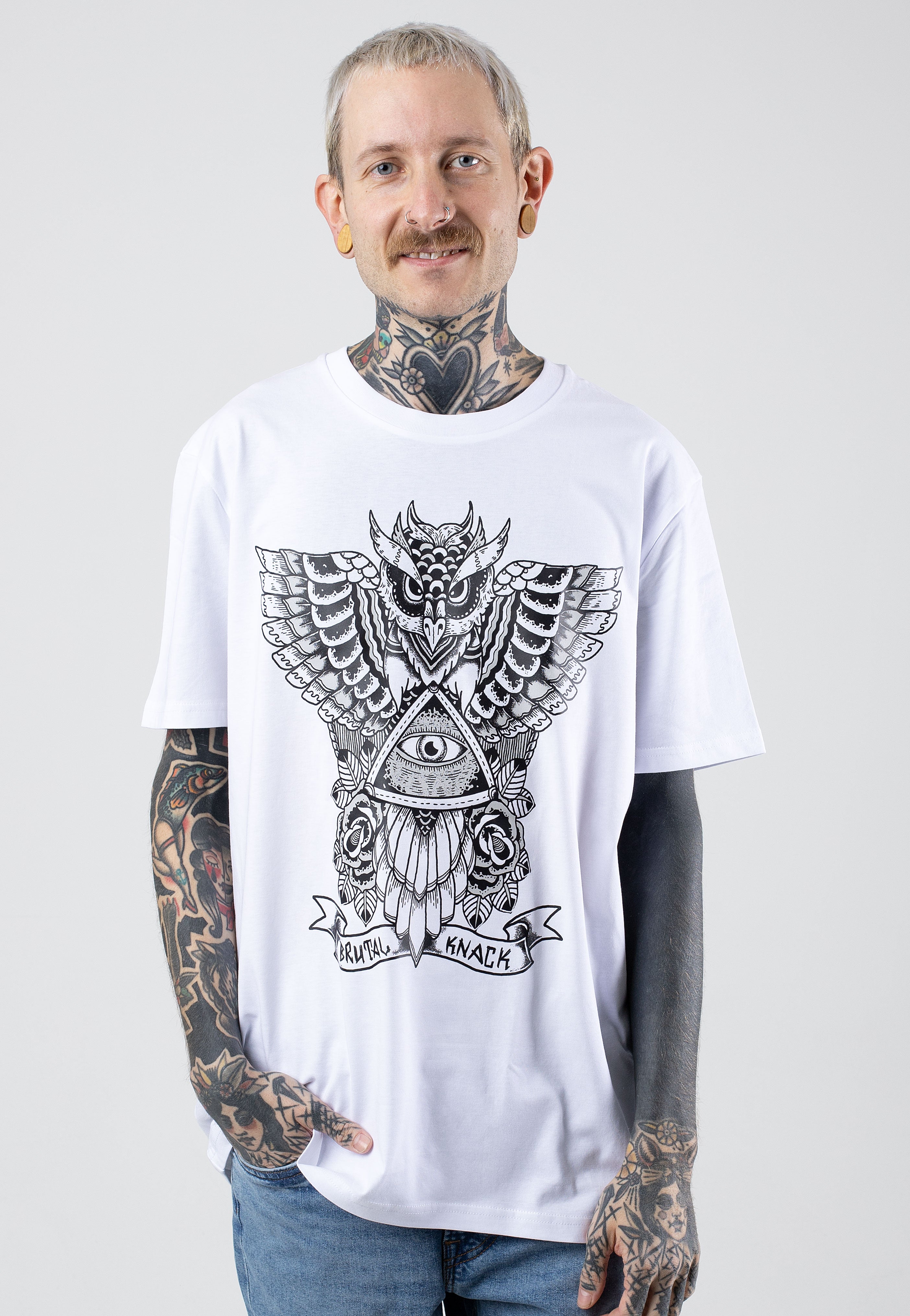 Brutal Knack - Illuminati White - T-Shirt | Men-Image