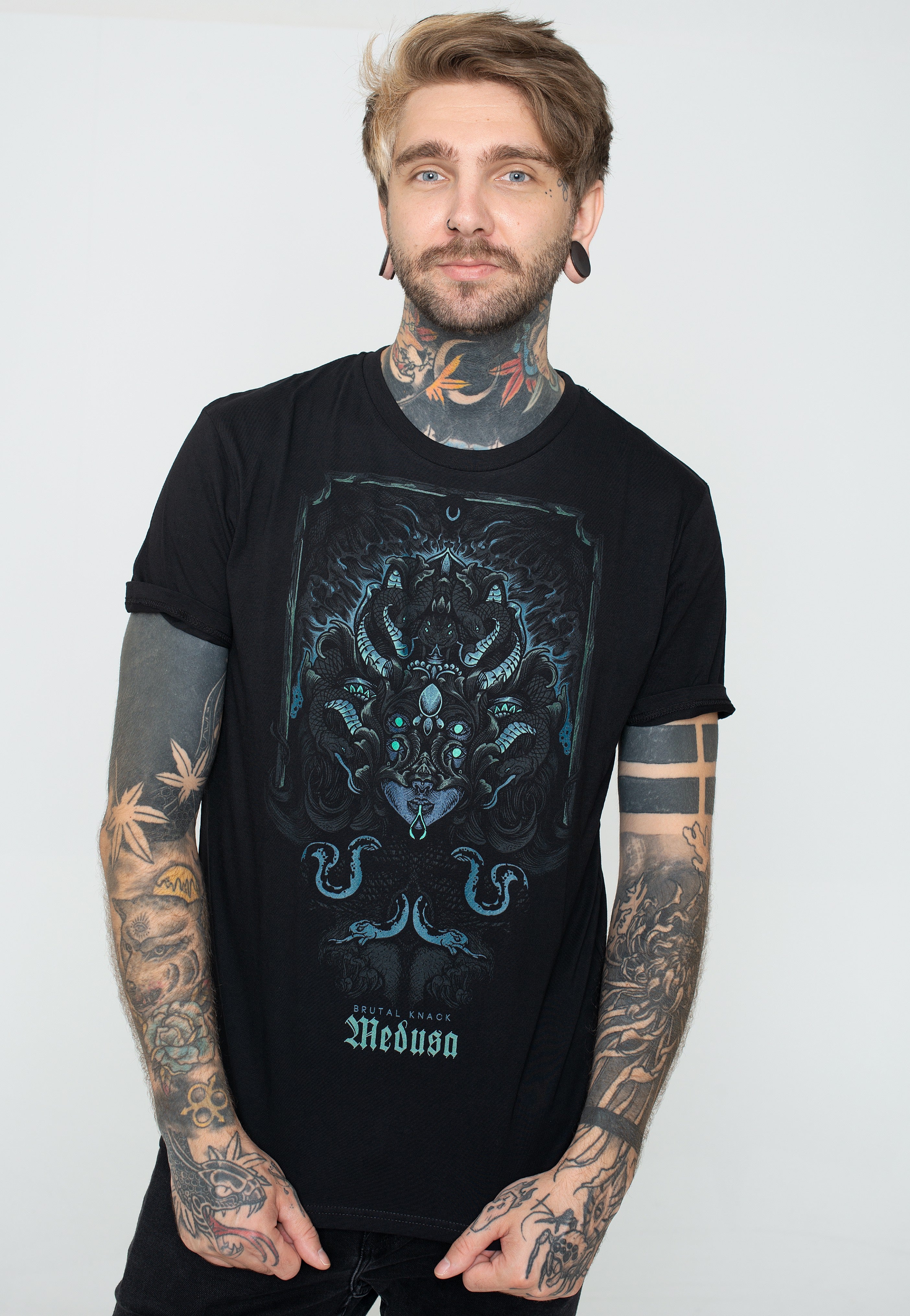 Brutal Knack - Medusa Black - T-Shirt | Men-Image