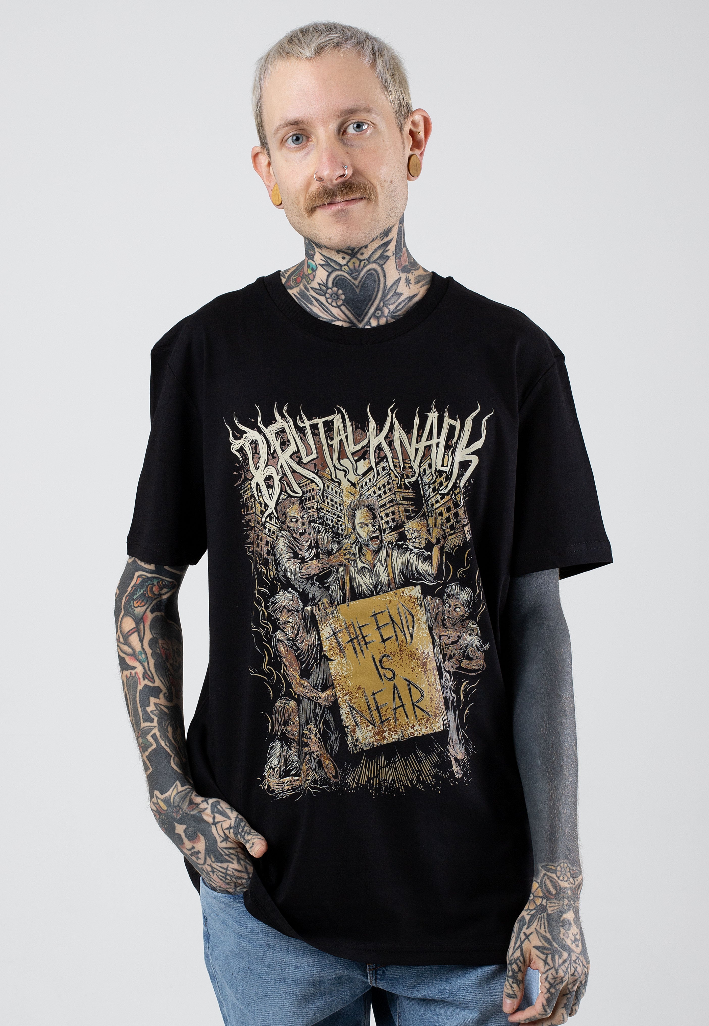 Brutal Knack - The End Ist Near Black - T-Shirt | Men-Image