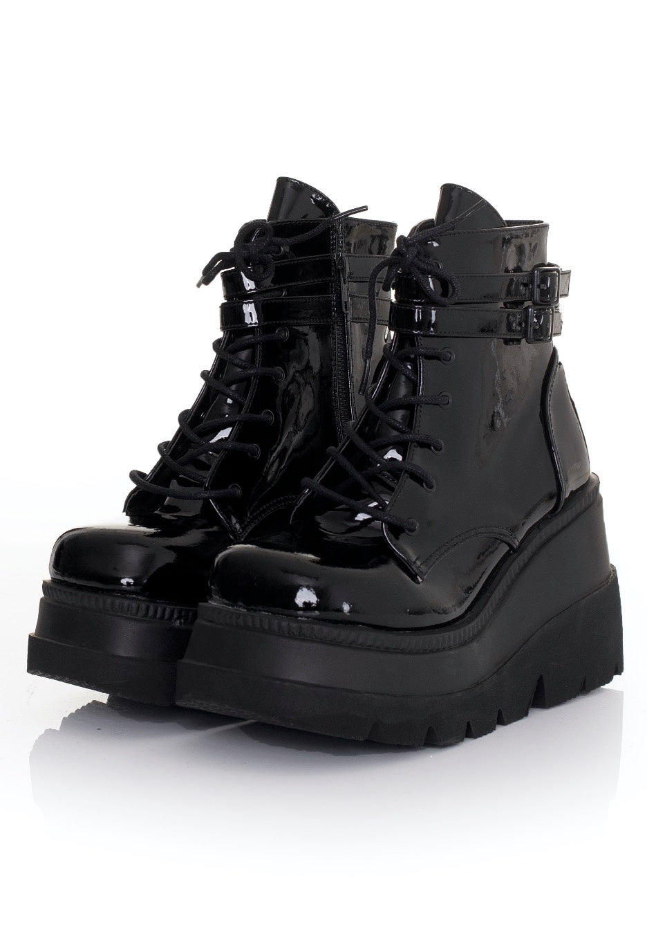 DemoniaCult - Shaker 52 Wedge Platform Black - Girl Shoes | Women-Image
