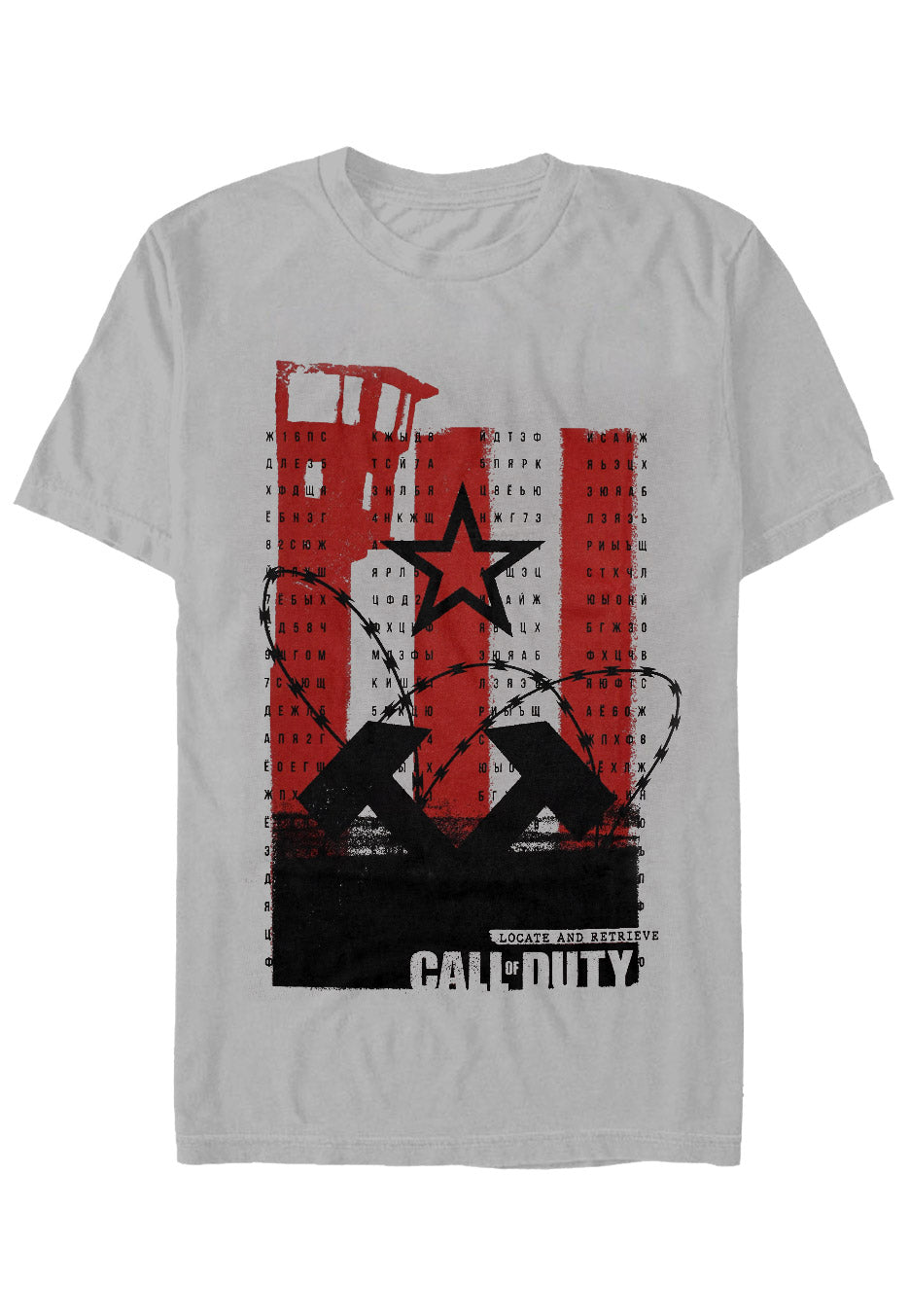 Call Of Duty - Cold War: Wall Light Grey - T-Shirt | Nuclear Blast, image size:936x1353