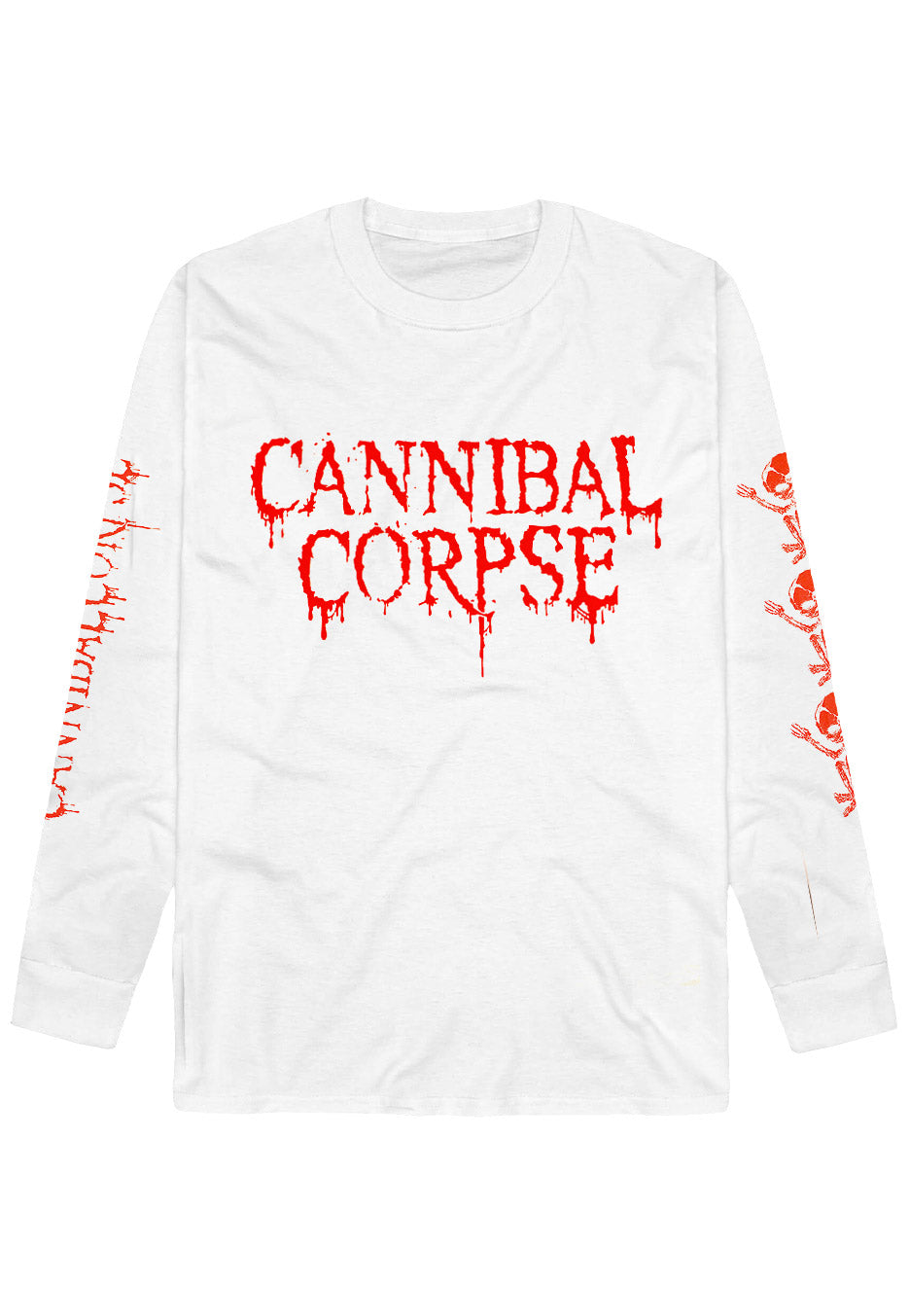 Cannibal Corpse ロングスリーブT Cannibal Corpse - Butchered At Birth White - Longsleeve | Nuclear