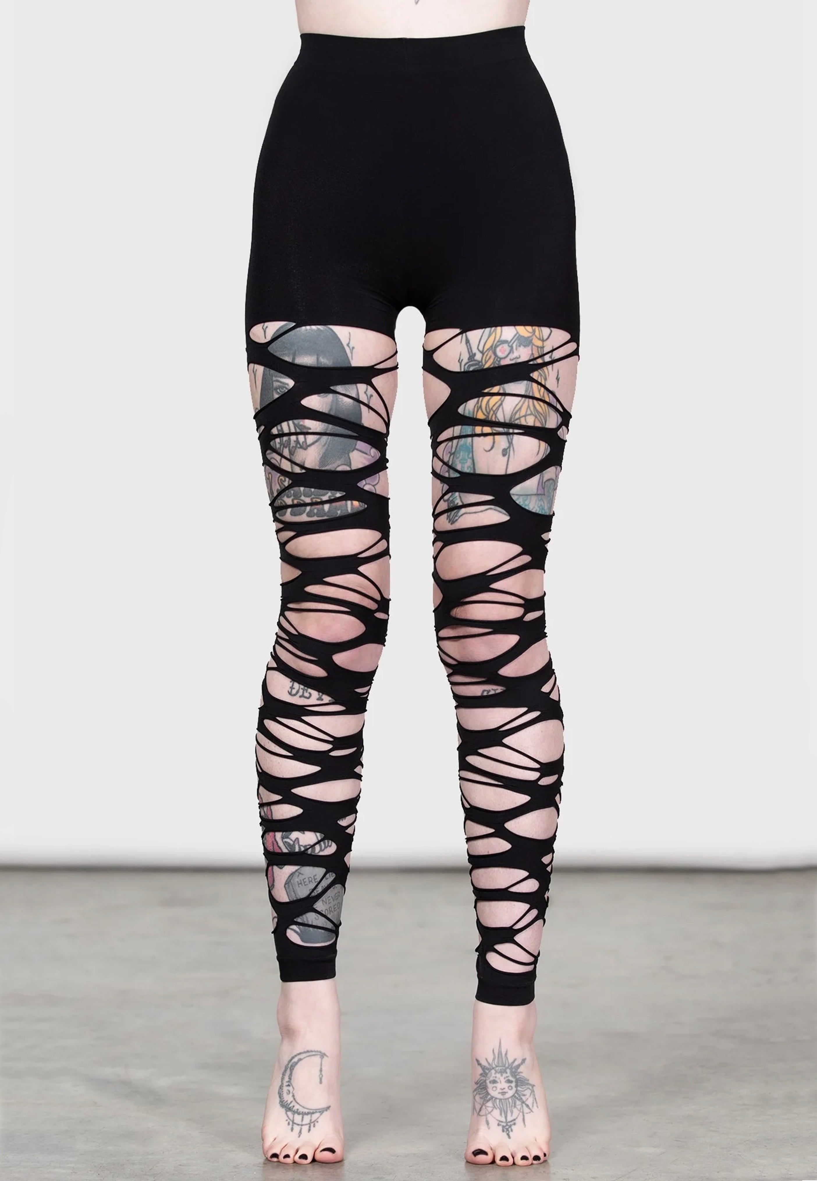 Killstar - Carved Up Slashed - Tights | Women-Image