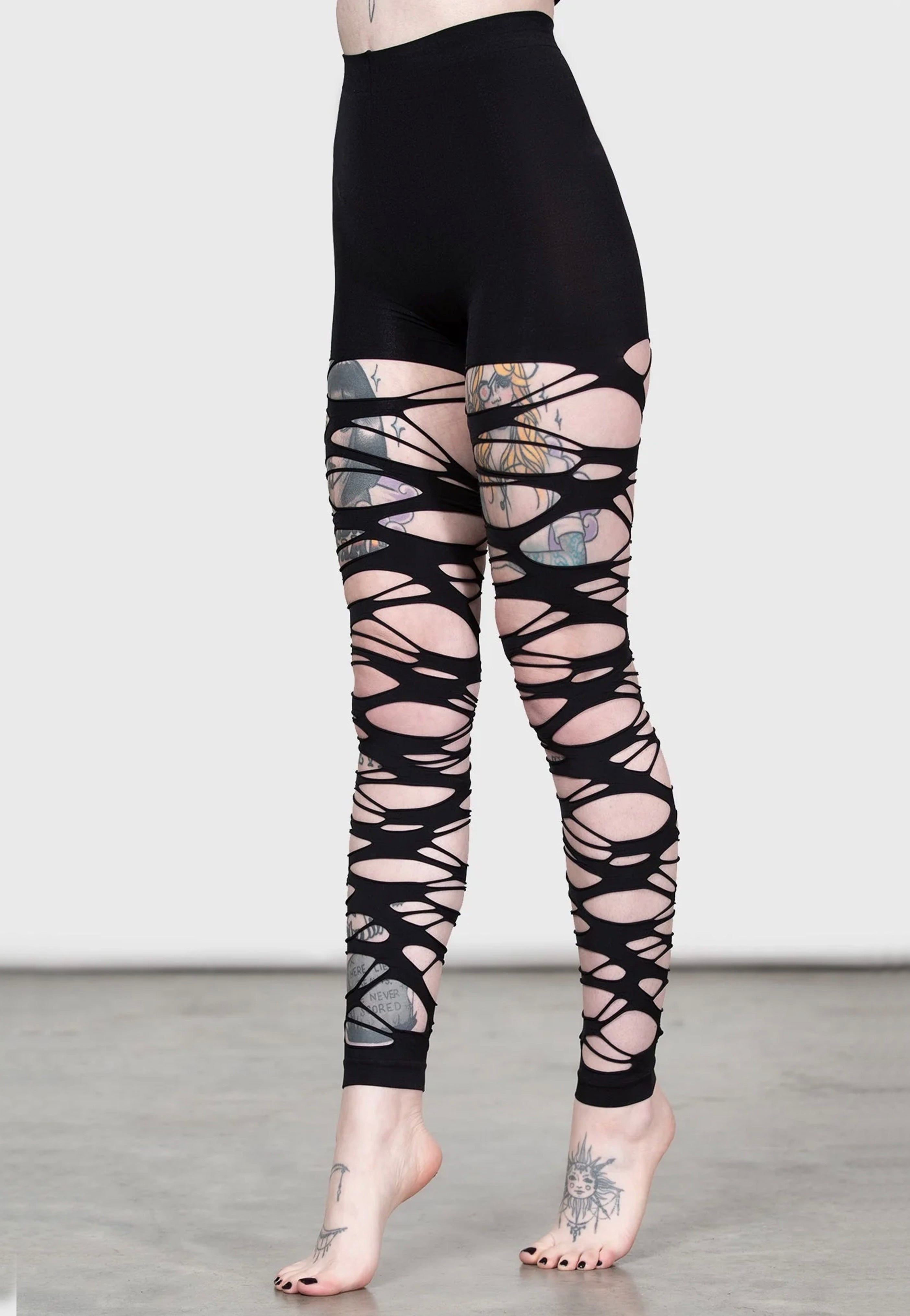 Killstar - Carved Up Slashed - Tights | Women-Image