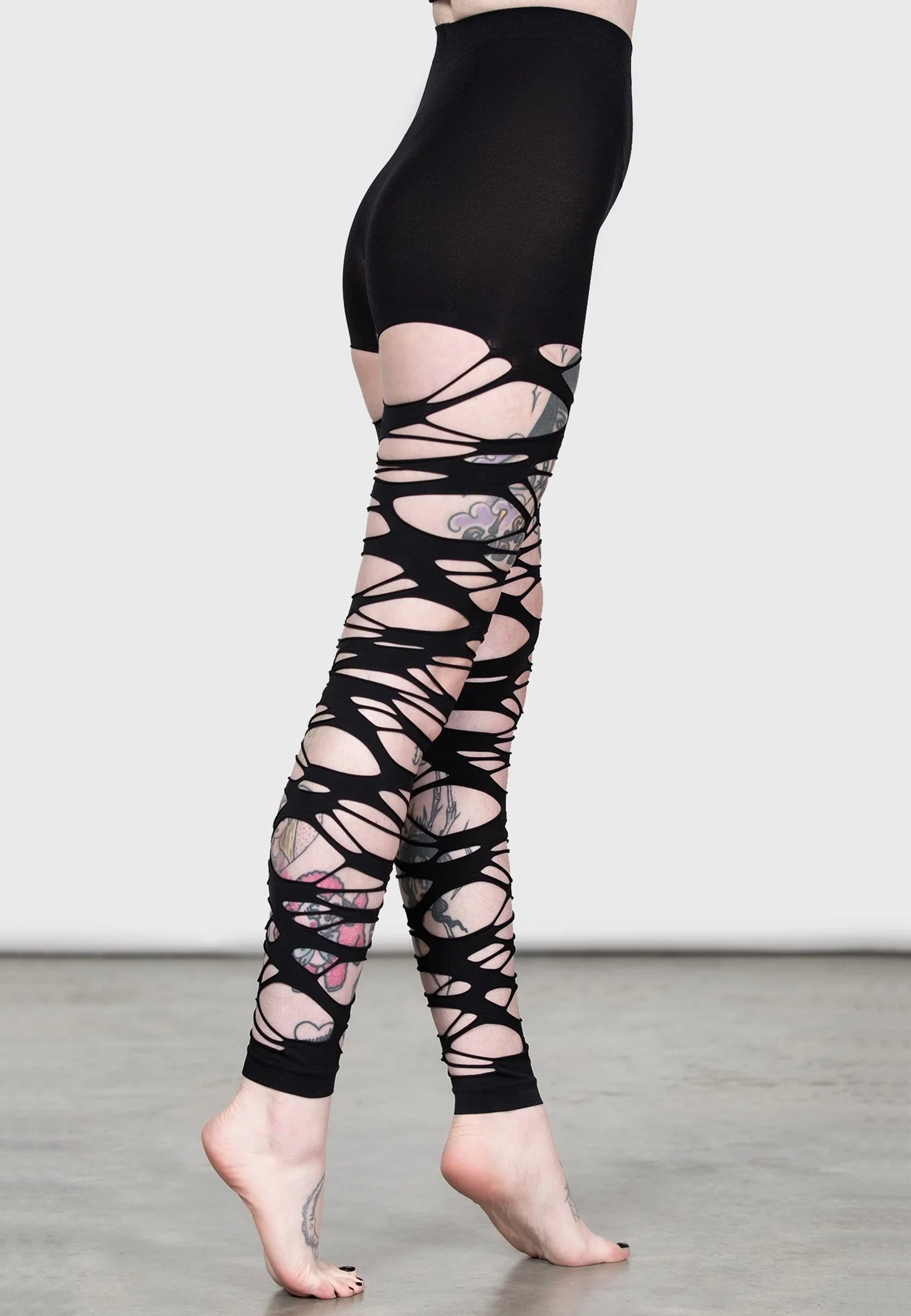 Killstar - Carved Up Slashed - Tights | Women-Image