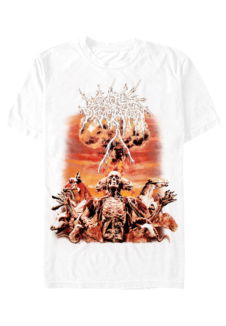 Cattle Decapitation Bouque Of Flash White T Shirt Nuclear Blast
