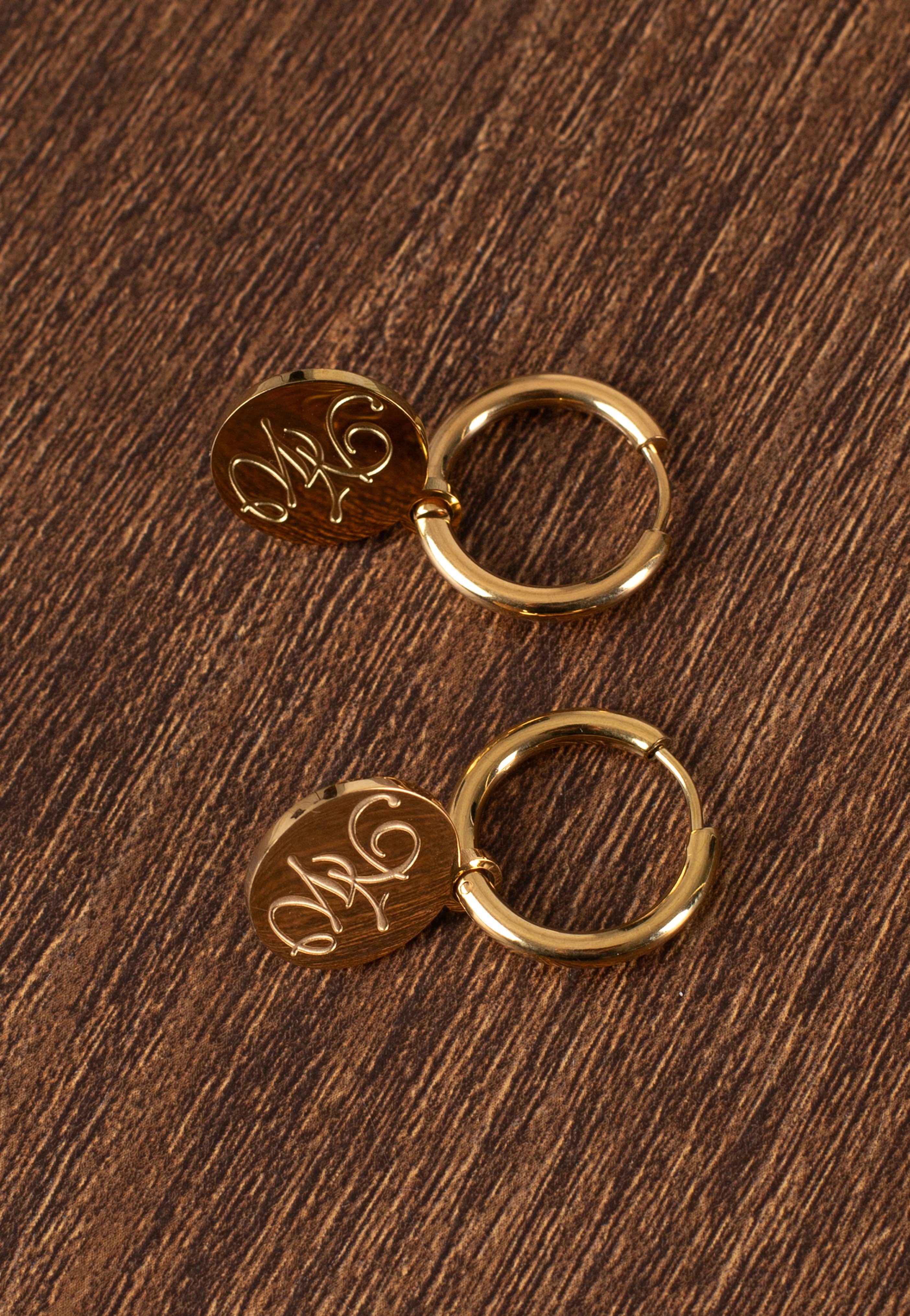 Wildcat x Nightwish - Little Hoops Coin Logo Gold - Earrings | Neutral-Image