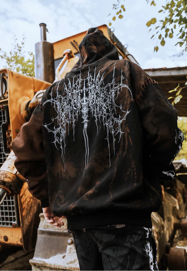 Stay Cold Apparel - Chamber Of Chaos Heavy Oversized Brown - Hoodie | Men-Image