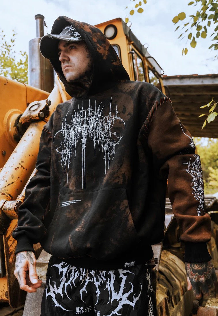 Stay Cold Apparel - Chamber Of Chaos Heavy Oversized Brown - Hoodie | Men-Image