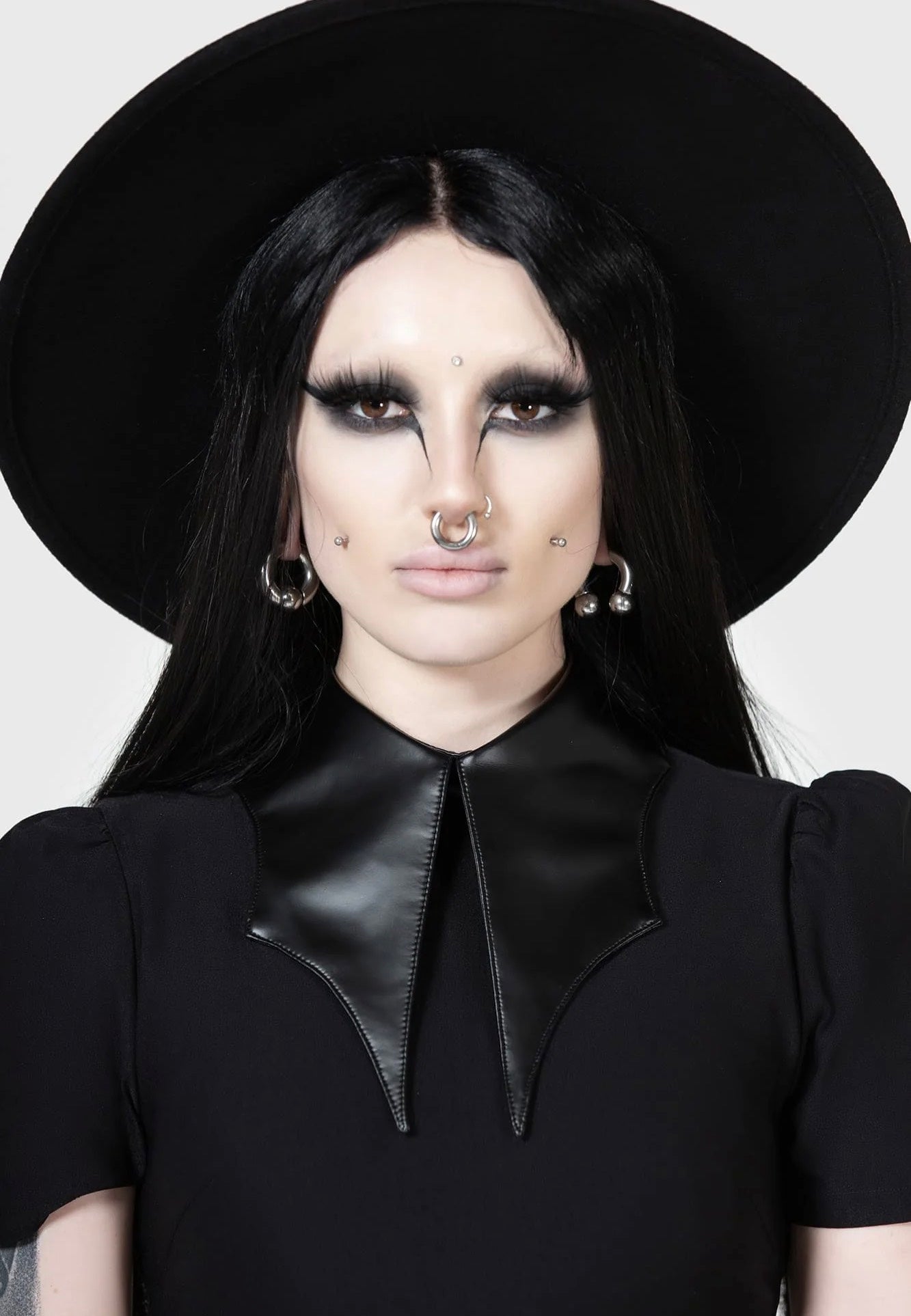 Killstar x Kihilist - Chapel Collar Black - Dress | Women-Image