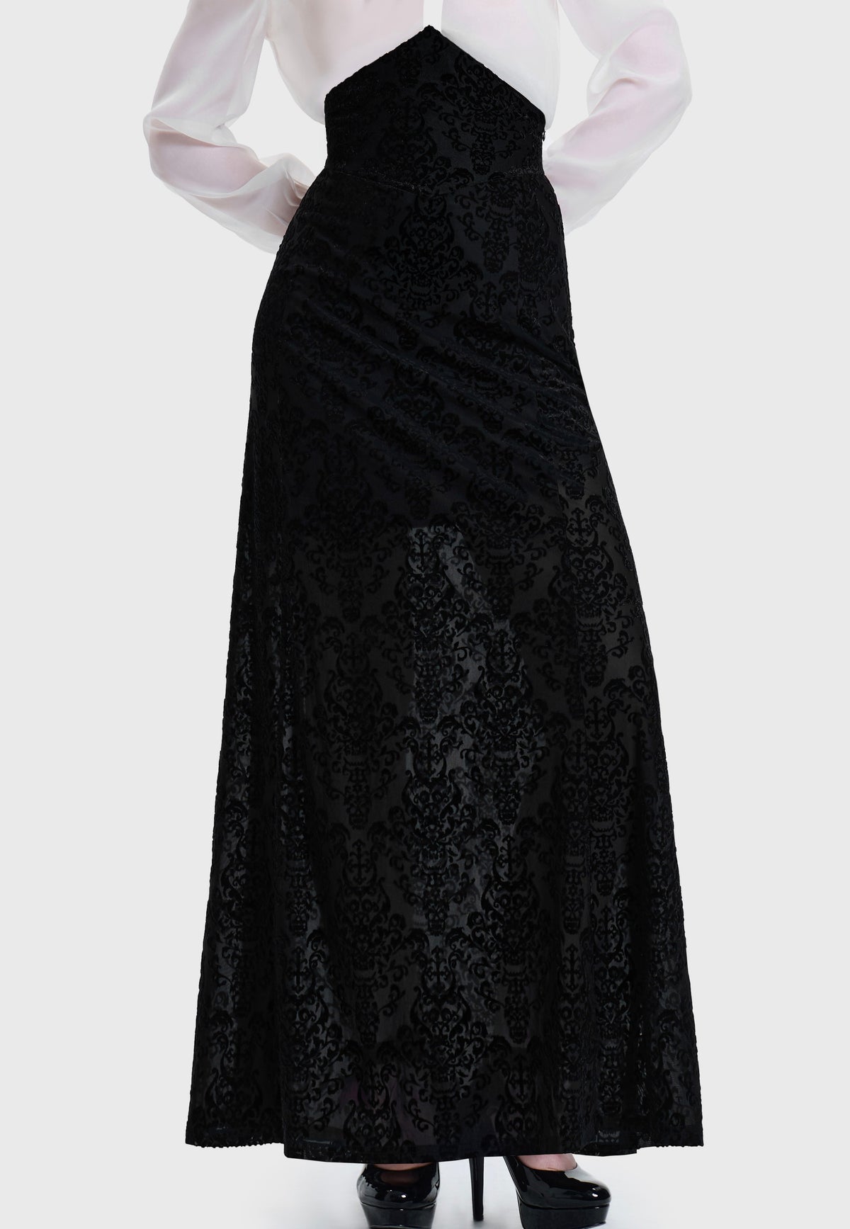 Killstar Daemon's Curse Maxi Black Minifalda