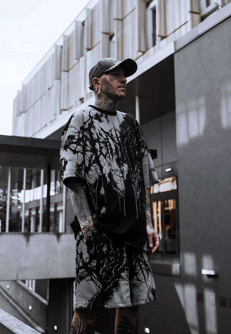 Stay Cold Apparel - Daggerwave Oversized Grey Dye - T-Shirt | Men-Image