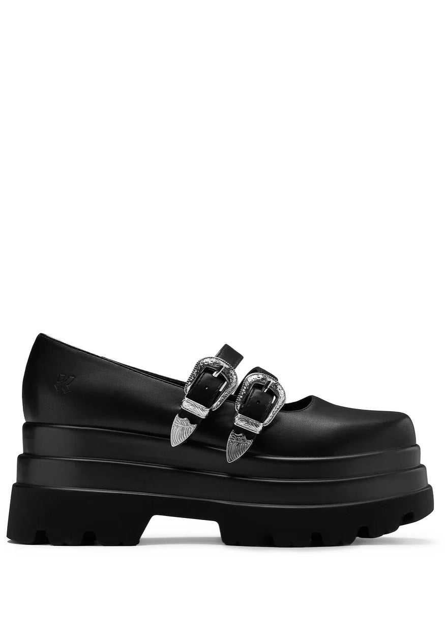 Koi Footwear - Damona Trident Ornate Buckle Mary Janes - Heels | Women-Image