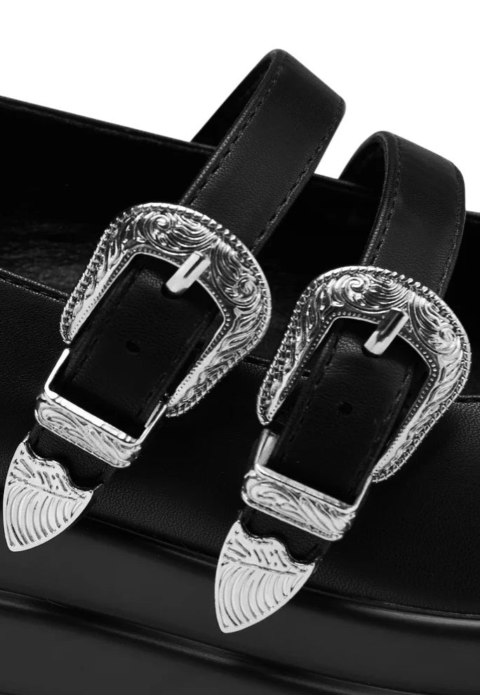 Koi Footwear - Damona Trident Ornate Buckle Mary Janes - Heels | Women-Image
