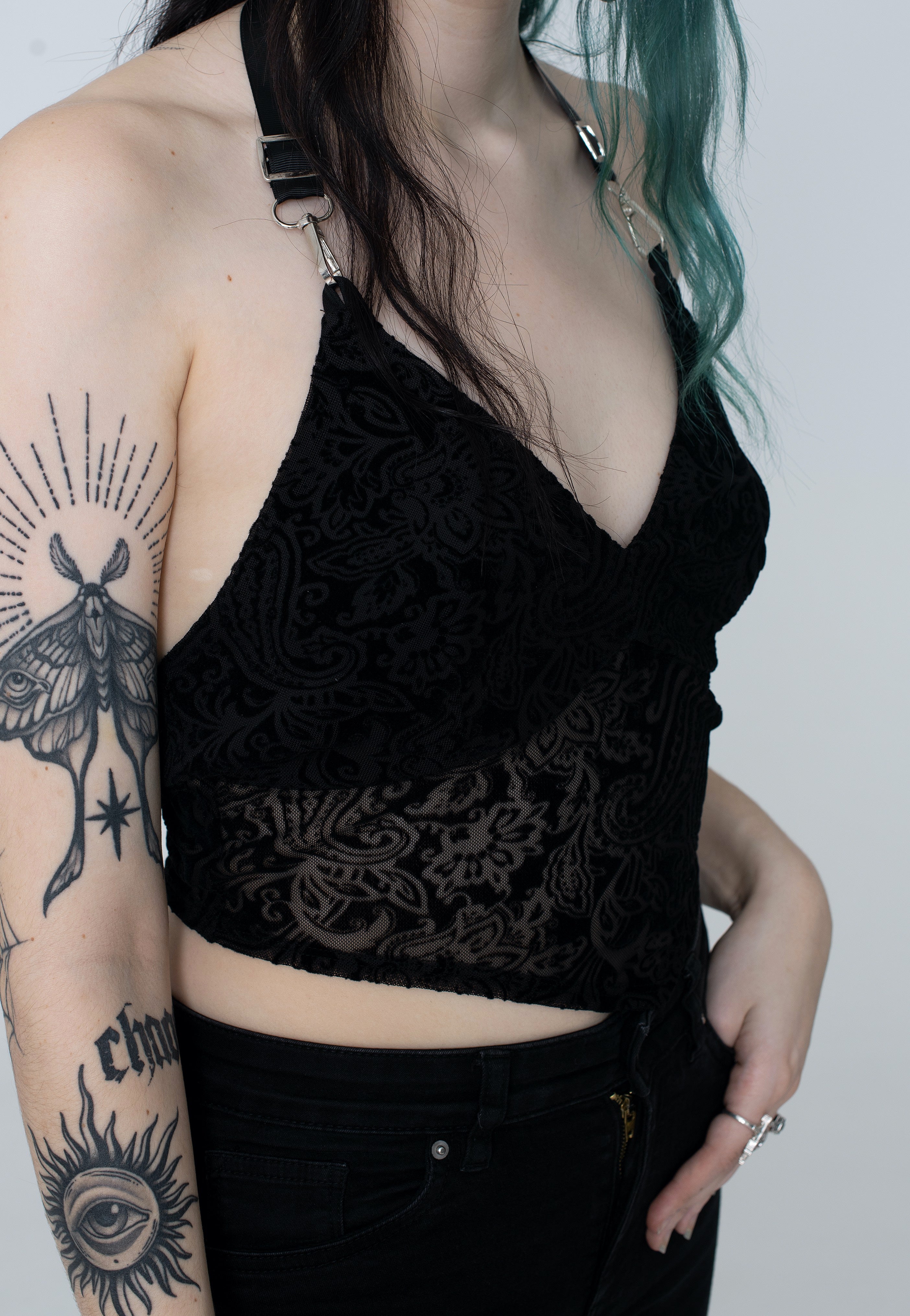 Dark Moon - Courtney Burnout Velvet - Top | Women-Image