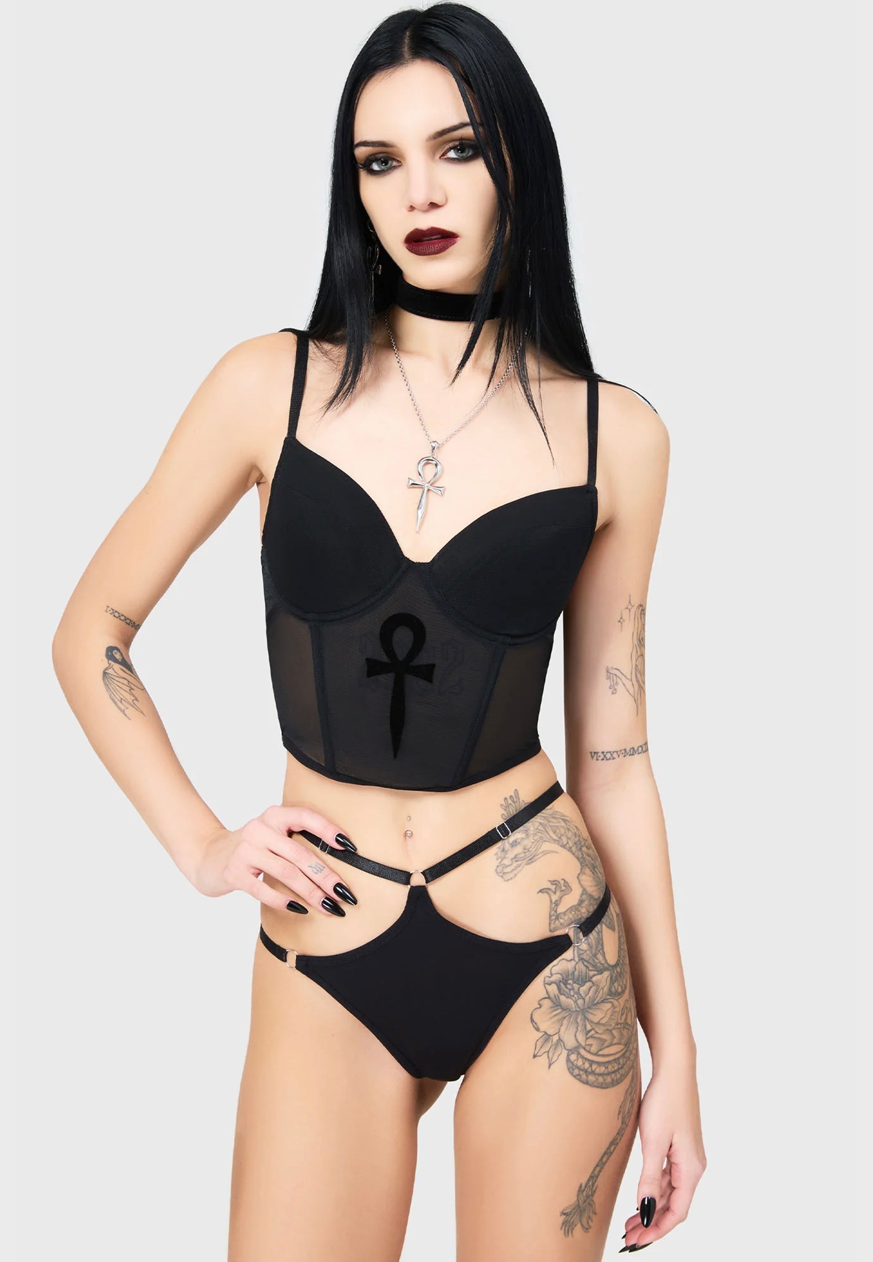 Killstar - Dark Eternity Black - Bra | Women-Image