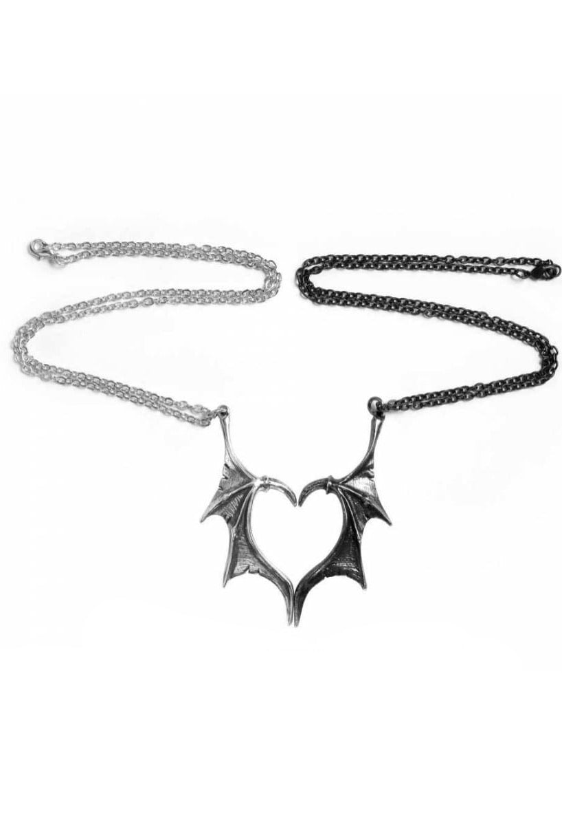 Alchemy England - Darkling Heart Friendship Silver - Necklace
