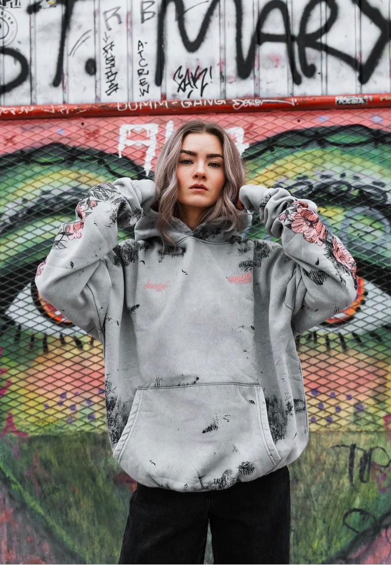 Stay Cold Apparel - Dead Bloom Acid Oversized - Hoodie | Neutral-Image