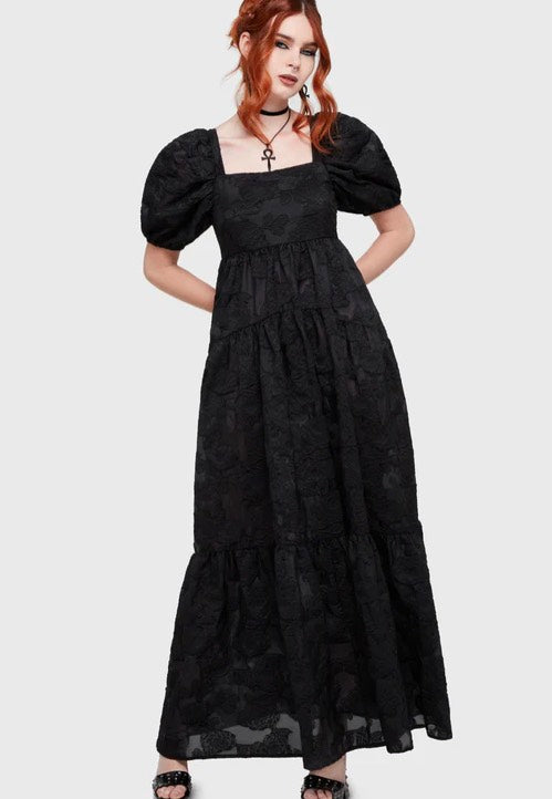 Killstar Dead Of Night Maxi Black Vestido