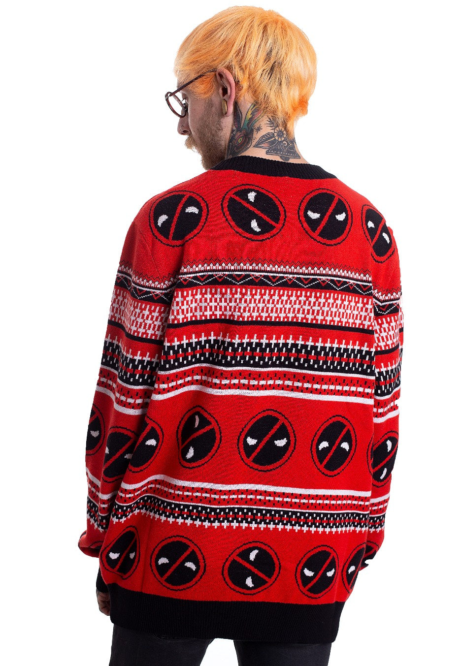 Deadpool Merry F X-Mas Red Jersey de punto