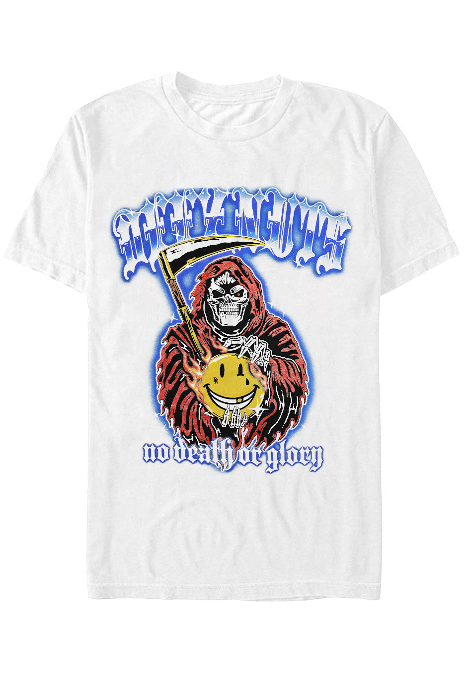 Deez Nuts - No Death Or Glory Tour 2024 White - T-Shirt | Nuclear Blast, image size:936x1353