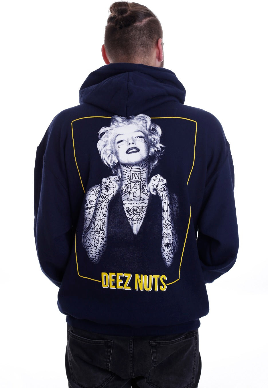 Deez Nuts - Tattoo Girl Navy - Hoodie | Men-Image