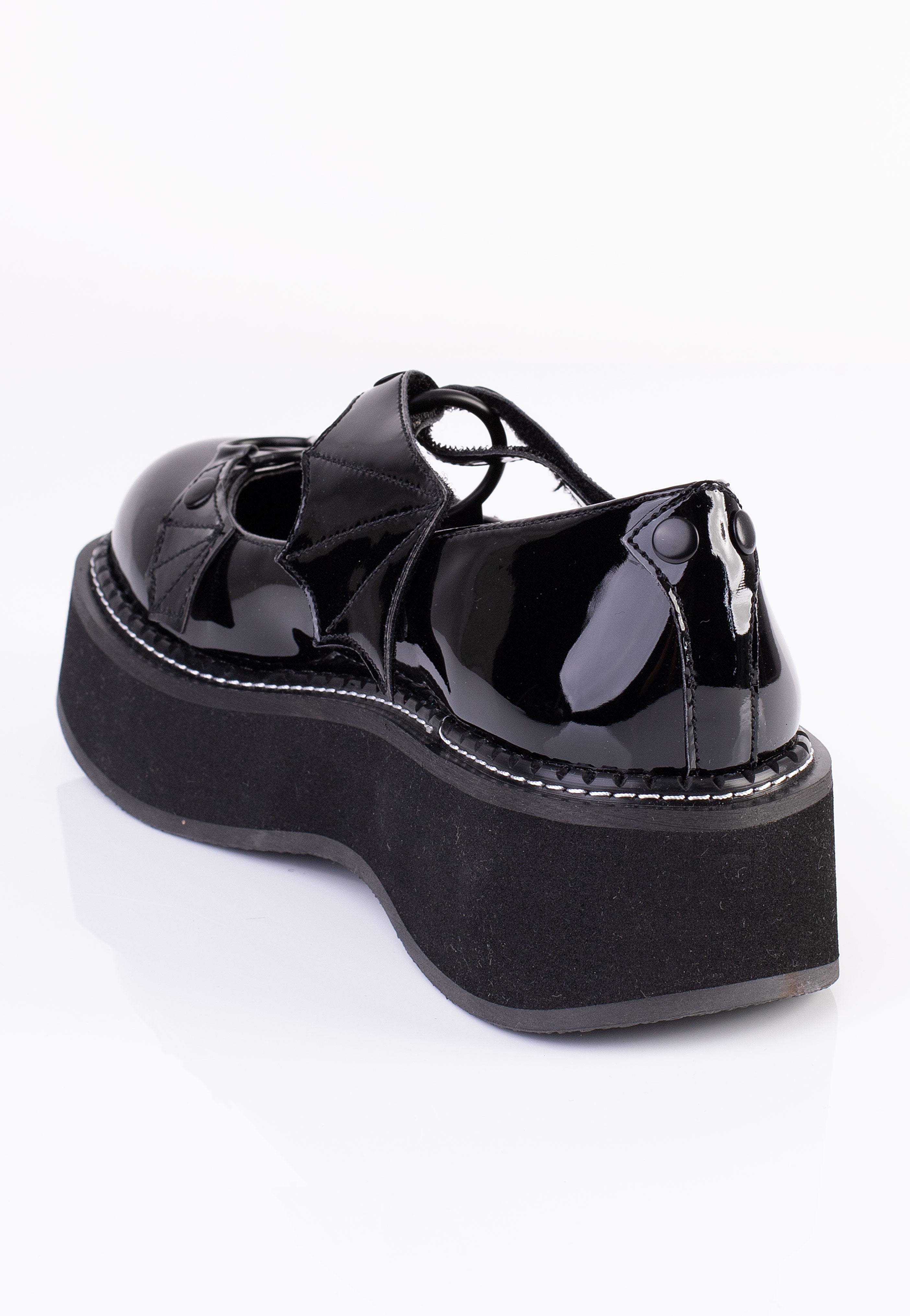DemoniaCult - Emily 23 Black Pat - Girl Shoes | Women-Image